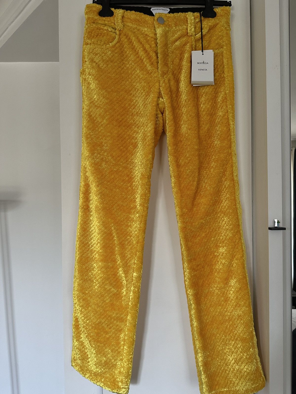 Bottega Veneta Bottega veneta yellow viscose pants Size US 32 / EU 48 - 1 Thumbnail