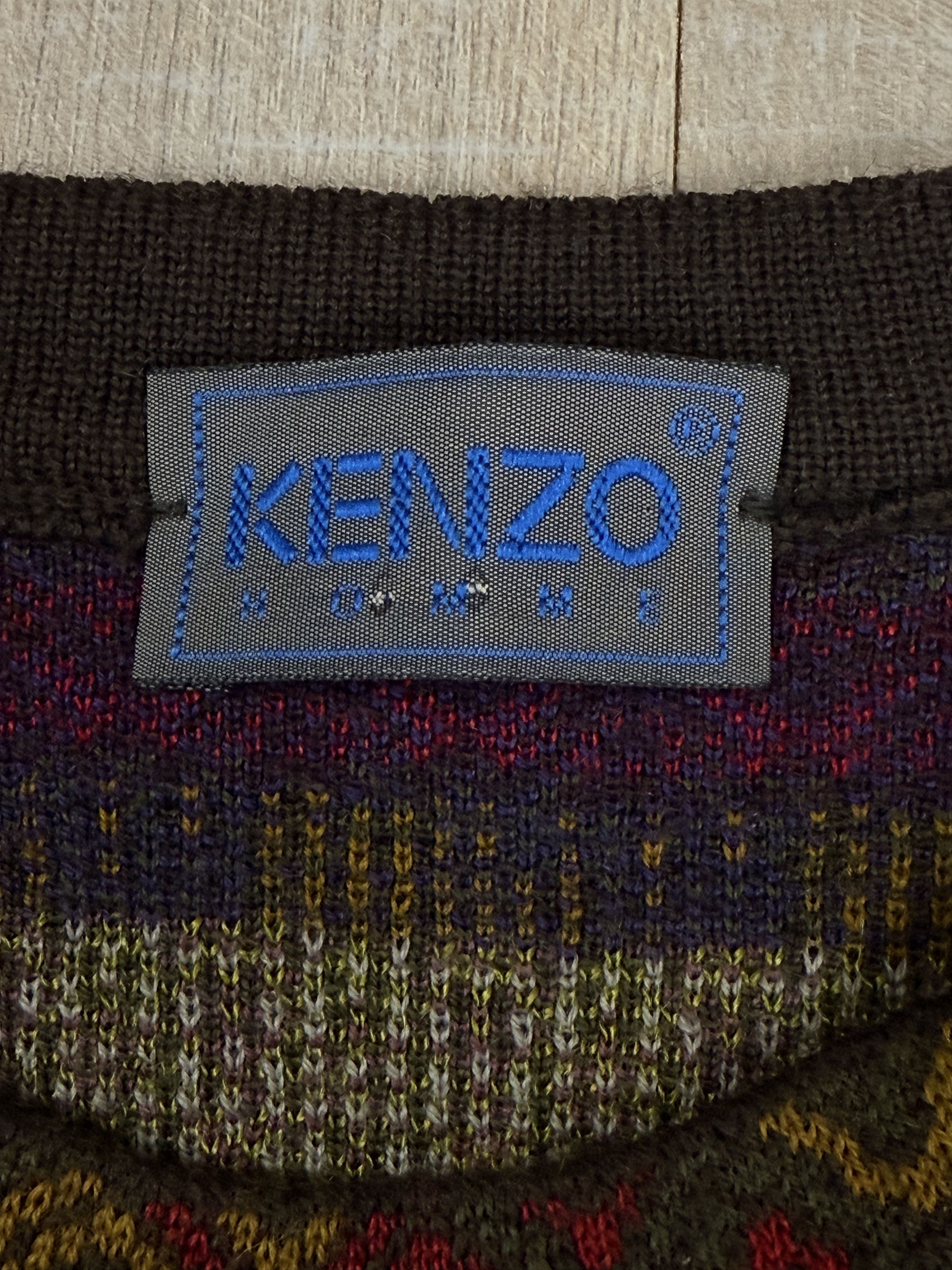 Kenzo Vintage 80s Kenzo Sweater Pullover Knitted Size L Size US L / EU 52-54 / 3 - 4 Thumbnail