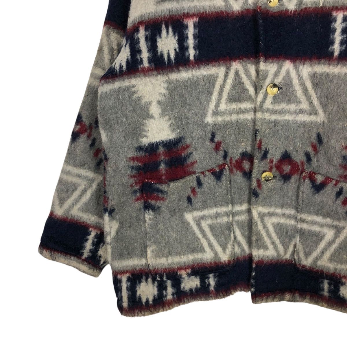 Japanese Brand 🔥VINTAGE WOOL JACKET NAVAJO JOUR DE MONSIEUR ISSEY MIYAKE Size US L / EU 52-54 / 3 - 6 Thumbnail
