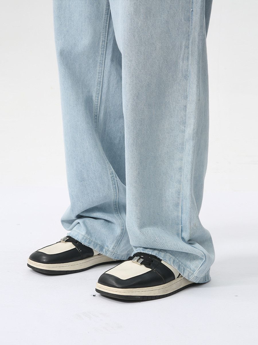 Japanese Brand Men's Japanese Retro Straight Leg Loose Casual Jeans Size US 32 / EU 48 - 5 Thumbnail