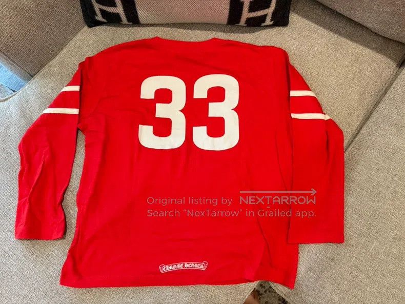 Chrome Hearts CHROME HEARTS Size S Red 33 digital long sleeve T-shirt Size US S / EU 44-46 / 1 - 4 Thumbnail
