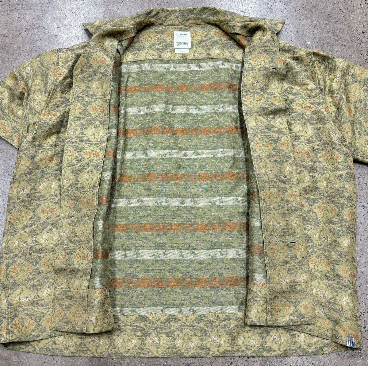 Visvim Visvim 23aw Copa Shirt S/S Jacquard (Silk) ，size 4 Size US XL / EU 56 / 4 - 10 Thumbnail