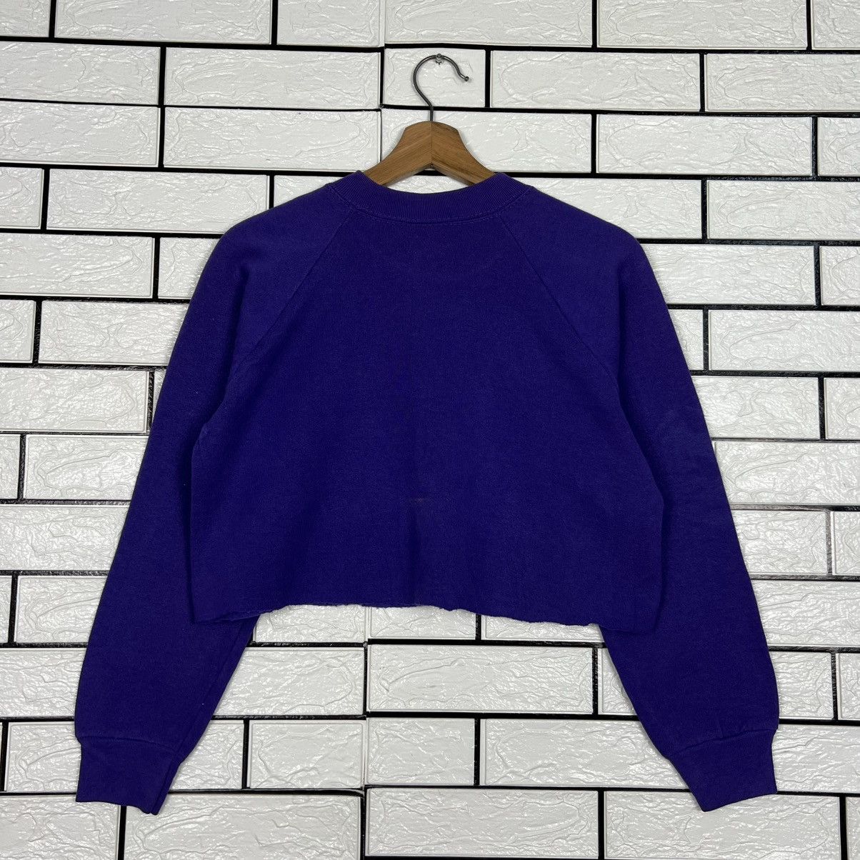 Fruit Of The Loom Vintage 80’s Fruit Of The Loom Cropped Sweatshirt #4078-C185 Size S / US 4 / IT 40 - 10 Thumbnail