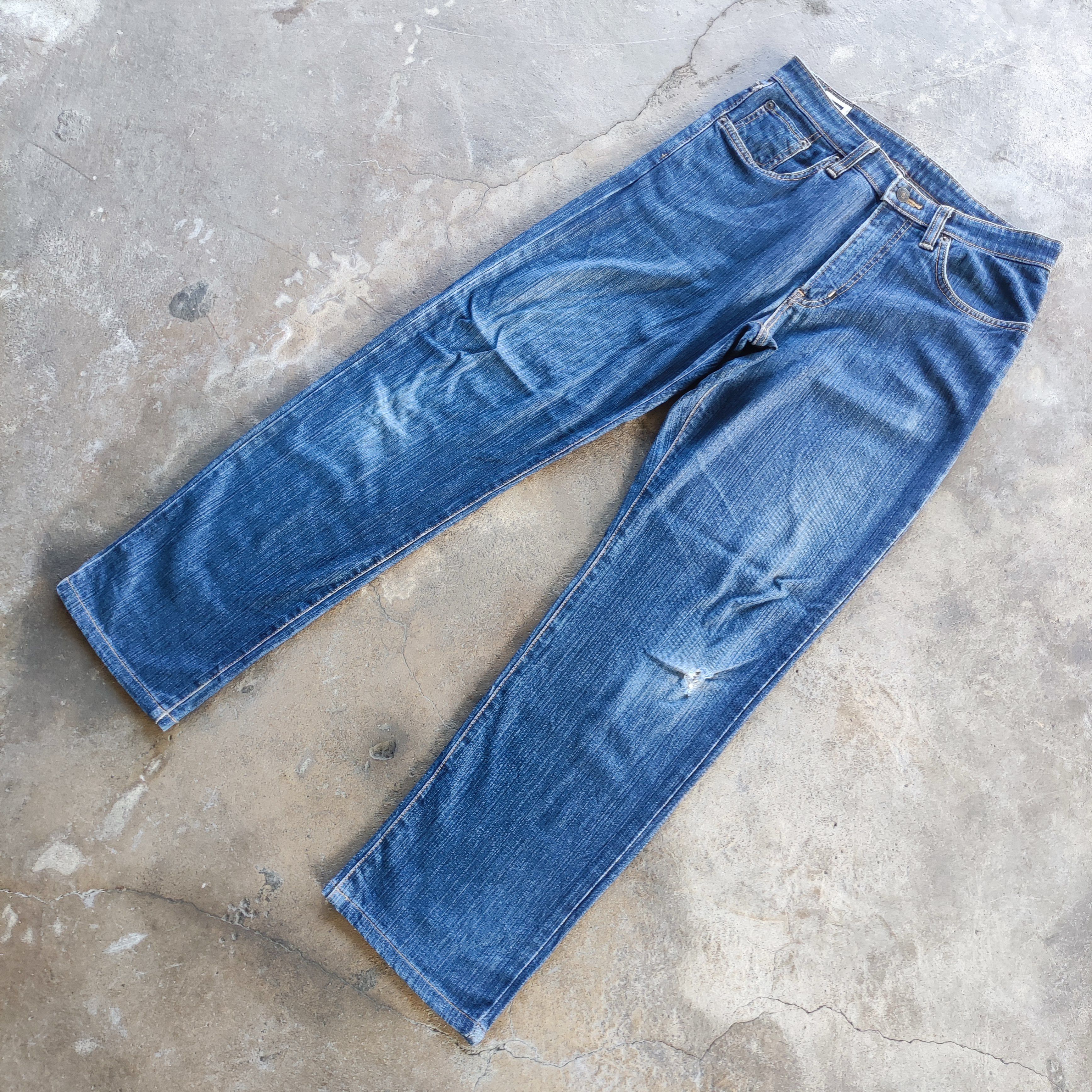 Edwin Vintage Edwin Brand Buggy Jeans Ripped Pants Size US 31 - 2 Thumbnail