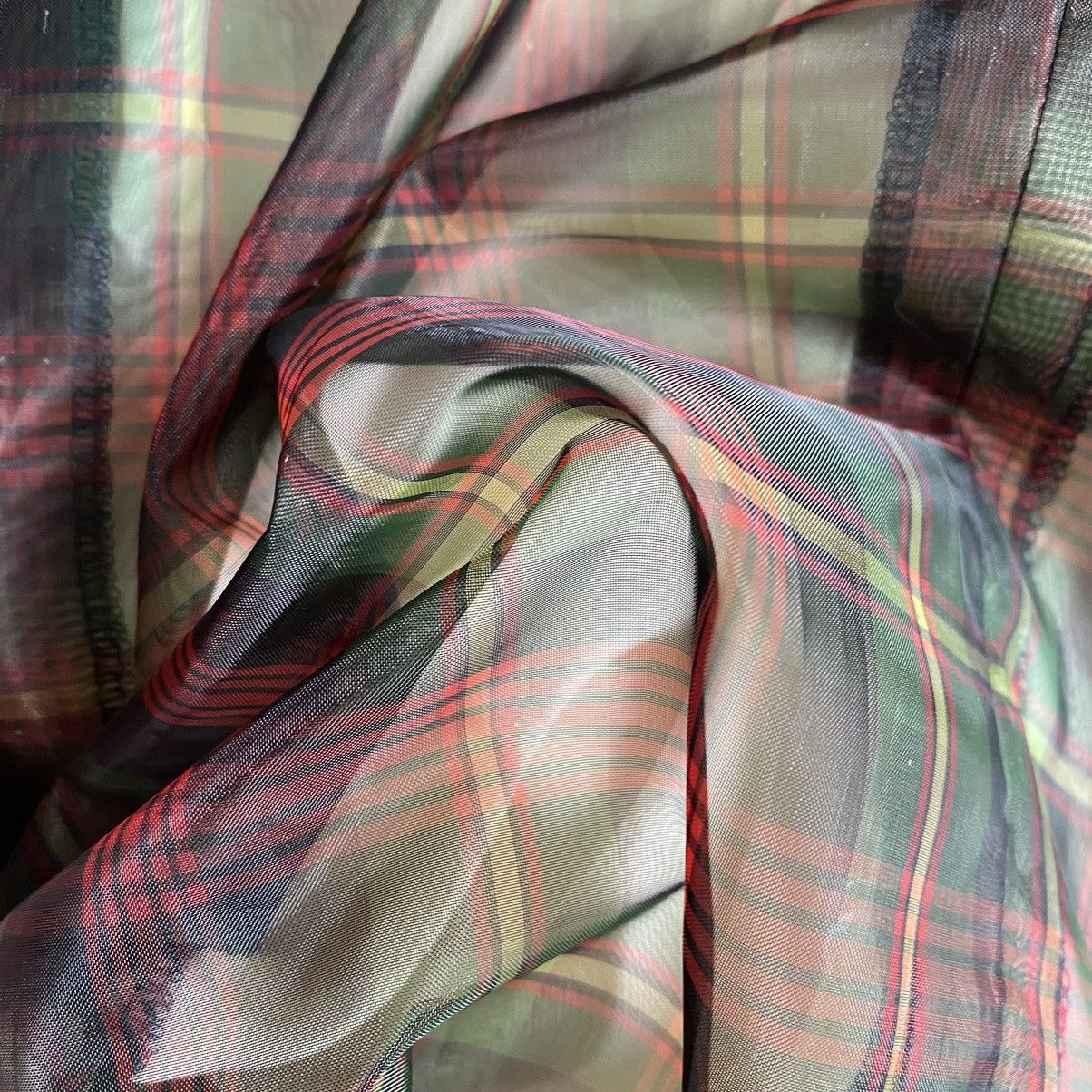 Issey Miyake Vintage SS96 Runway Translucent Tartan Plaid Jacket Size US M / EU 48-50 / 2 - 9 Thumbnail