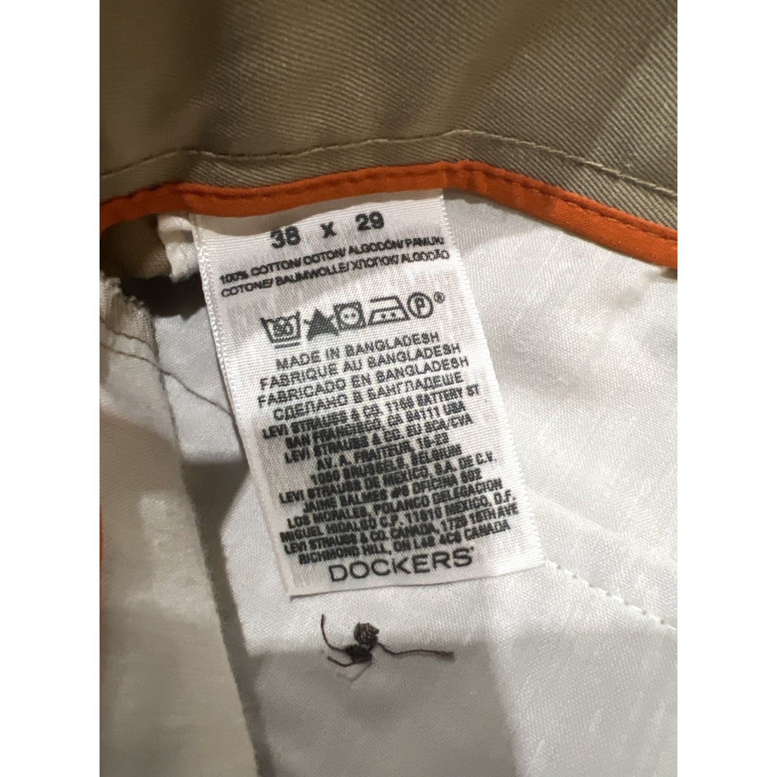 Dockers DOCKERS Chino Pants Men Size 38x29 High Rise Classic Fit Casual Workwear Khaki Cotton Size US 38 / EU 54 - 4 Thumbnail