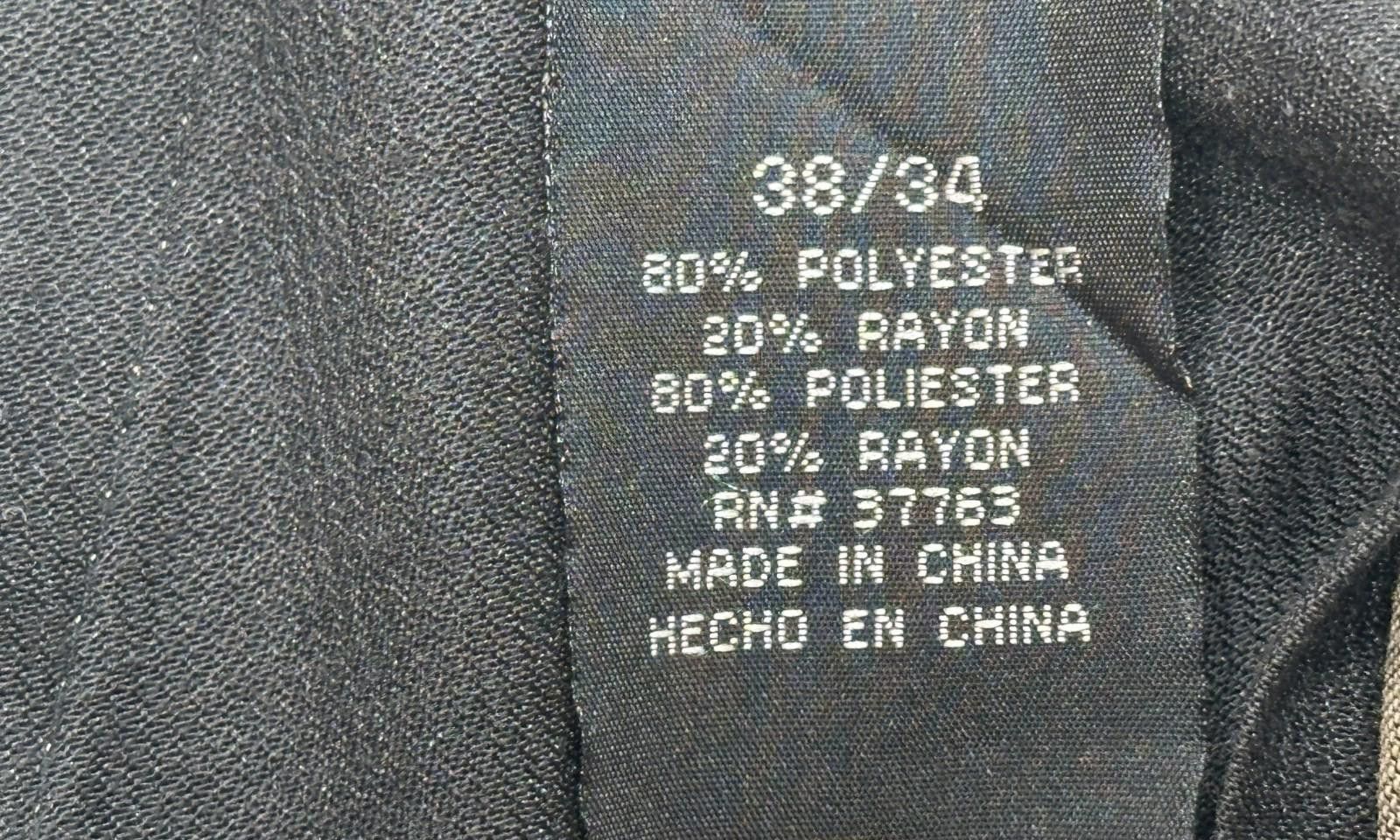Perry Ellis Perry Ellis Pleated Straight Leg Dress Pants Brown Men 38/34 Size US 38 / EU 54 - 7 Thumbnail