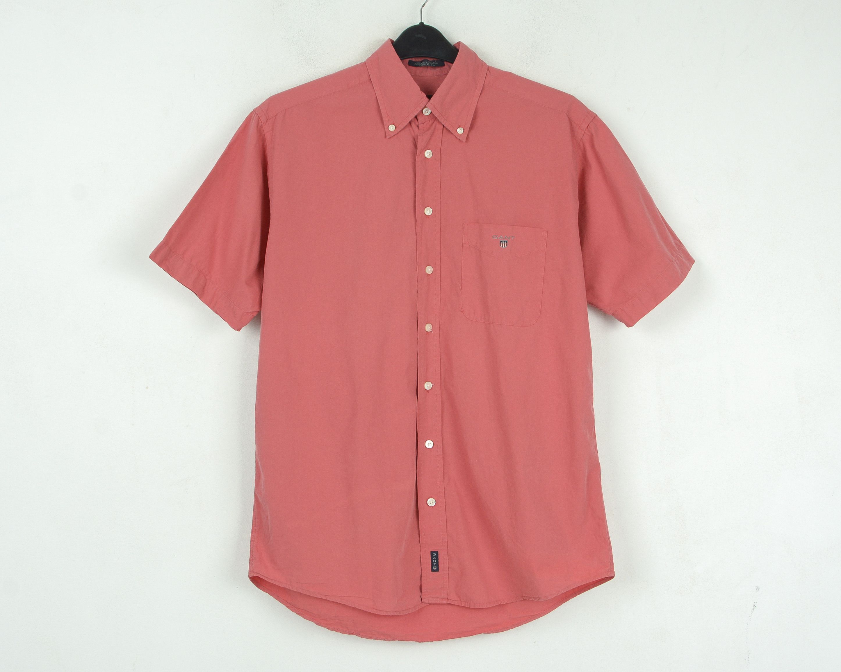 Gant × Vintage 'Phoenix Poplin' Men M Casual Shirt Button Up Short Sleeve Size US M / EU 48-50 / 2 - 2 Thumbnail