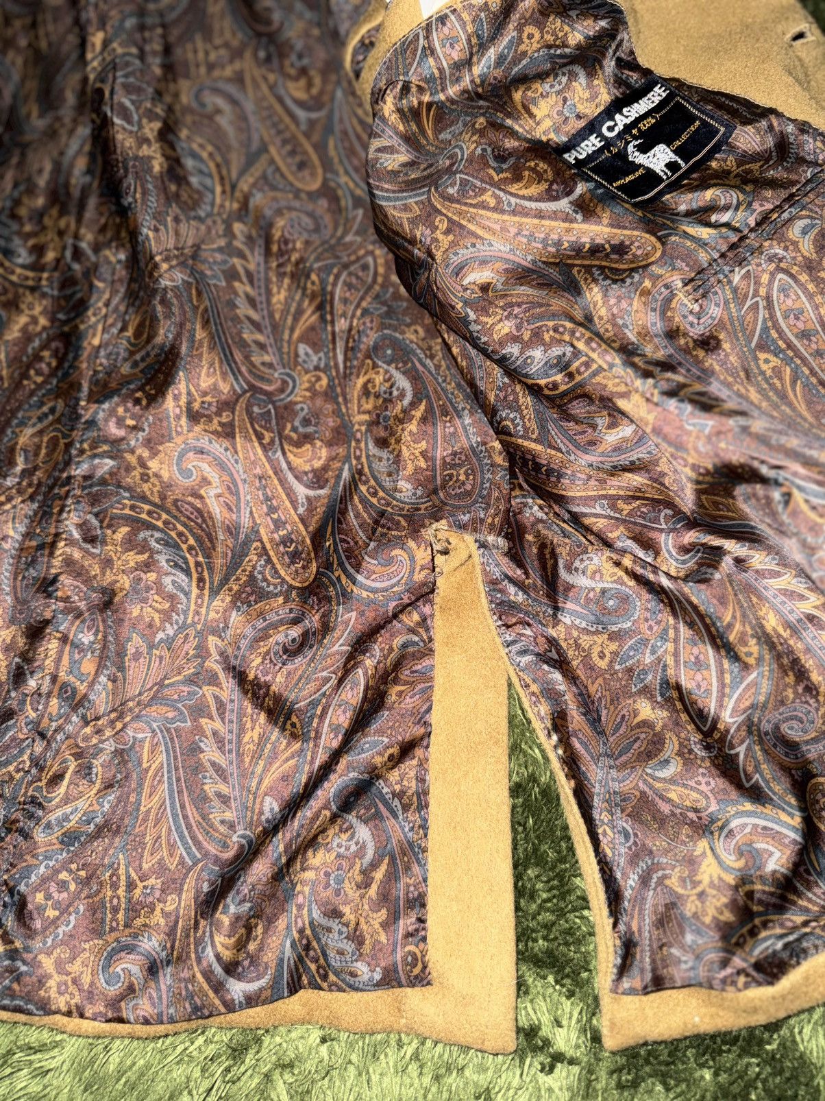 Japanese Brand [L] Japanese Pure Cashmere Paisley Lining Blazer Jacket Size US L / EU 52-54 / 3 - 7 Thumbnail