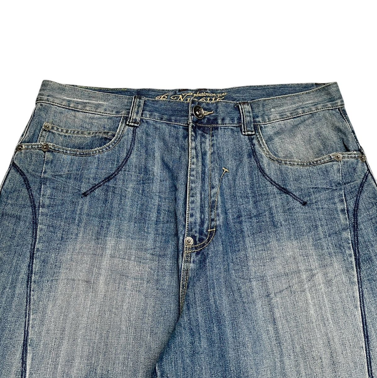 If Six Was Nine × Japanese Brand × Vintage Rare Vintage Brand Platinum Gear Oversized Baggy Jeans 2000s Size US 40 / EU 56 - 3 Thumbnail