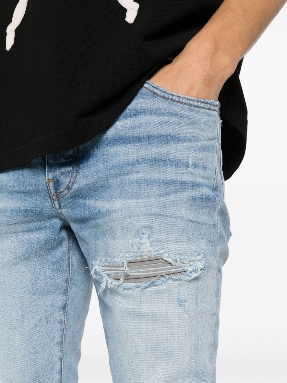 Amiri oc11z0425 MX1 Jeans in Light Blue Size US 34 / EU 50 - 5 Thumbnail