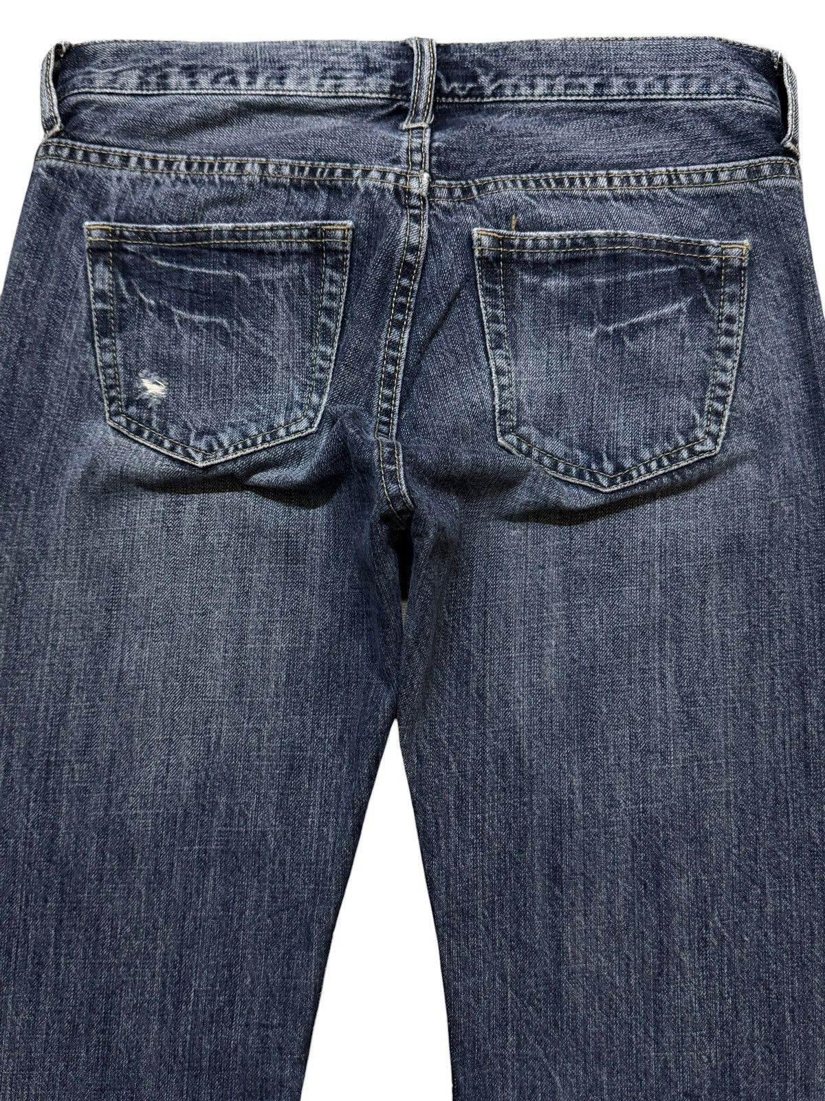 If Six Was Nine Vintage 90s Japanese Brand Faded Distressed Wide Leg Flared Size US 28 / EU 44 - 4 Thumbnail
