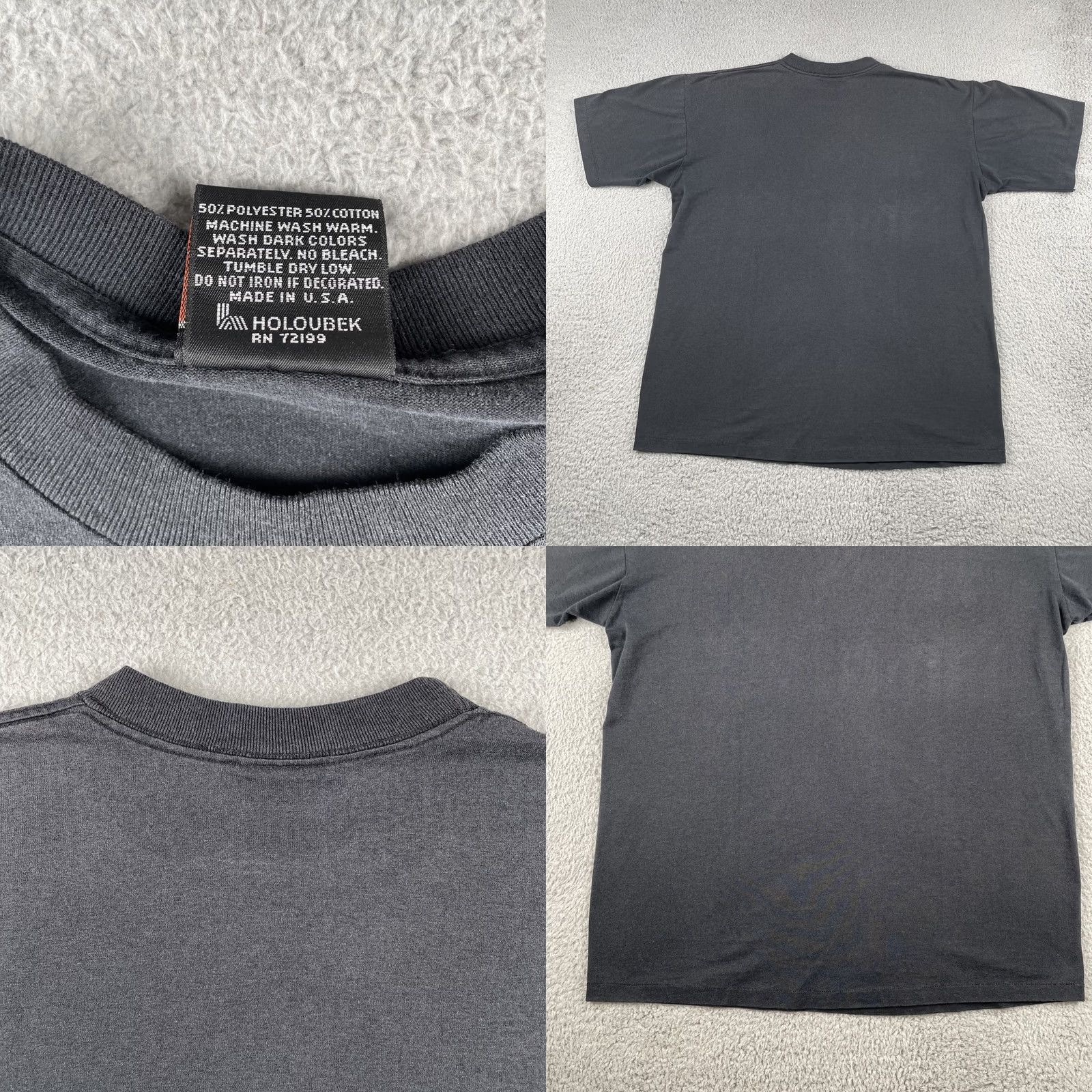 Harley Davidson VINTAGE Harley Davidson Shirt XL Black 90s USA Made Size XL Short Sleeve Crew Neck Men Size US XL / EU 56 / 4 - 8 Thumbnail