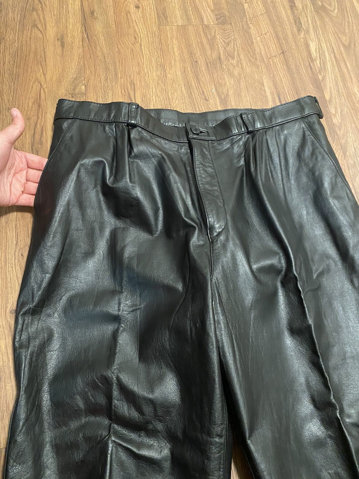 Genuine Leather MENS GENUINE LEATHER BIKER JEANS Size US 40 / EU 56 - 5 Thumbnail