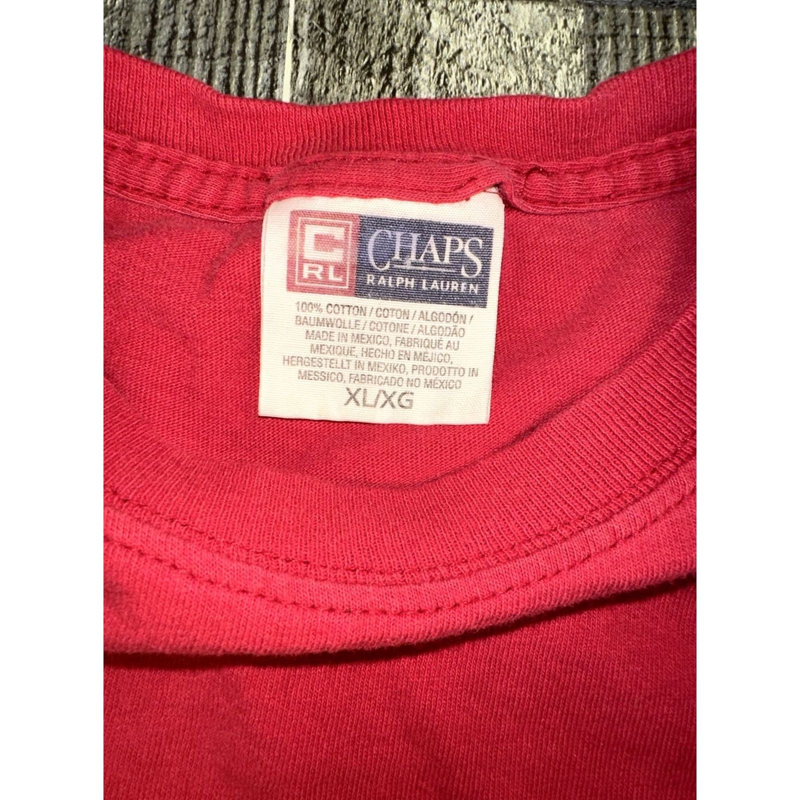Chaps VINTAGE Chaps T-Shirt Men XL Red Baggy 1990s 2000s Ralph Lauren Clifton style? Size US XL / EU 56 / 4 - 3 Thumbnail