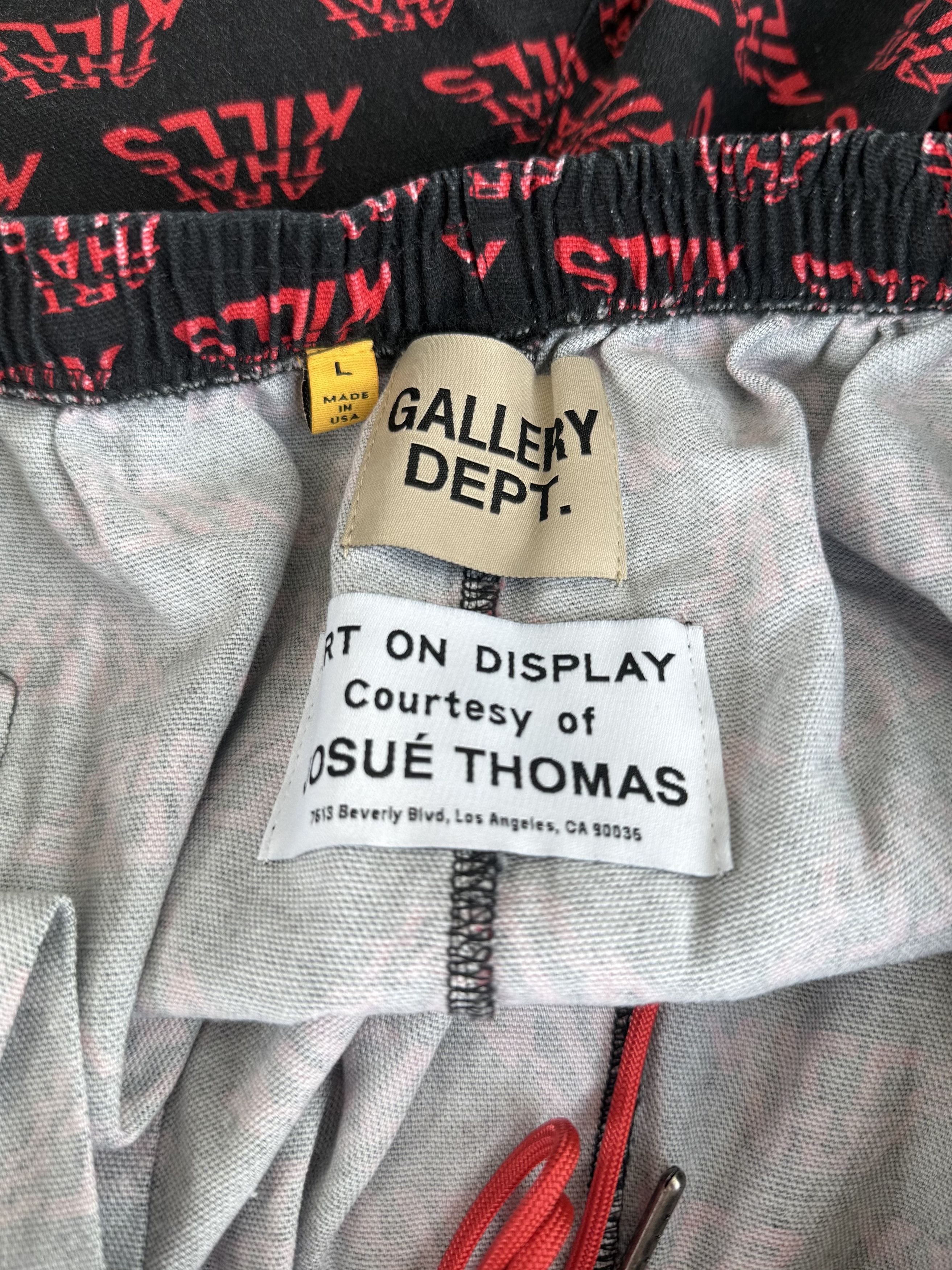 Gallery Dept. Gallery Dept Red & Black Art That Kills Logo Shorts Size US 30 / EU 46 - 3 Thumbnail