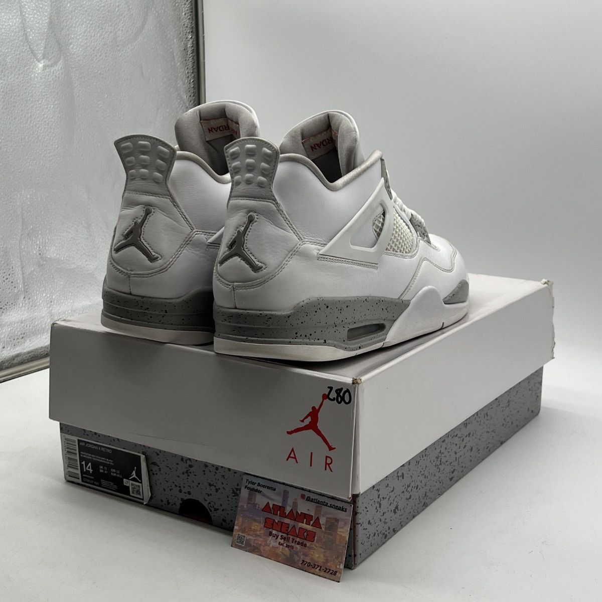 Jordan Brand Air Jordan 4 white Oreo Size US 14 / EU 47 - 5 Thumbnail