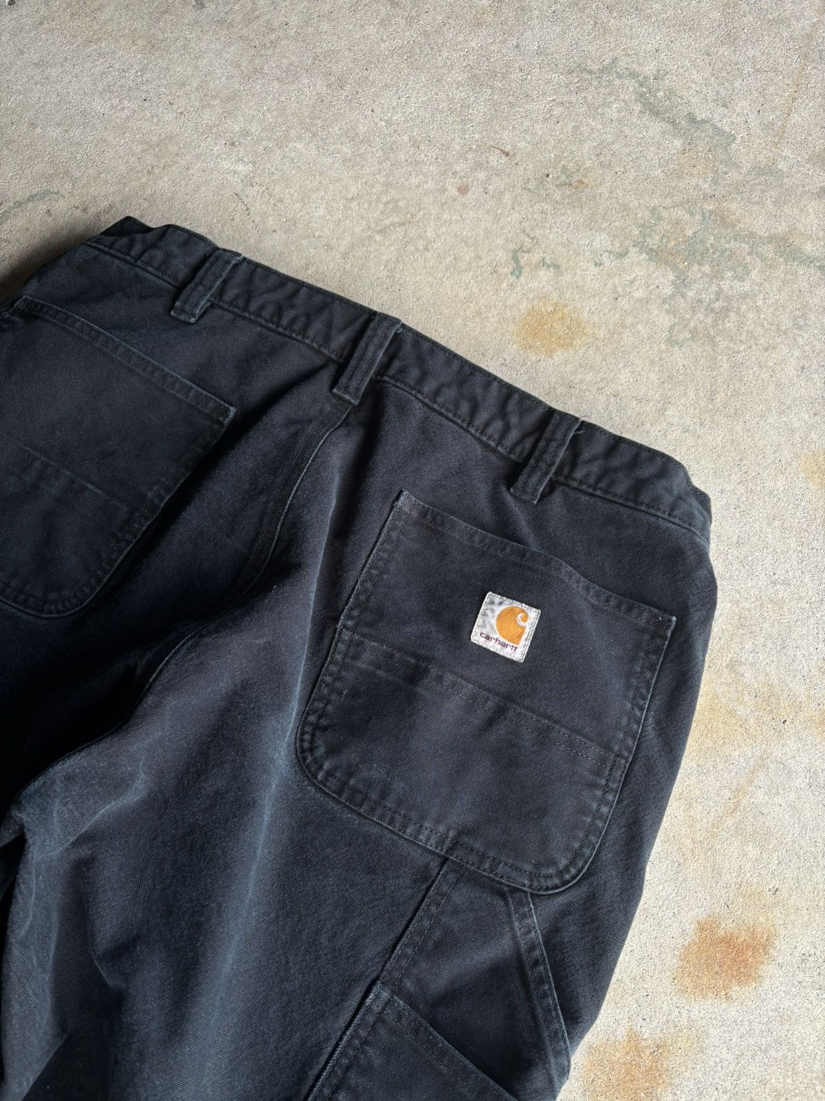 Carhartt Crazy Carhartt Faded Black Double Knee Workpants Size US 38 / EU 54 - 4 Thumbnail