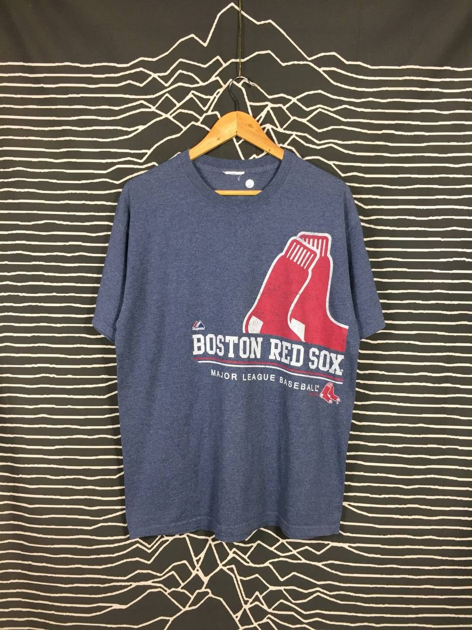 MLB × Majestic × Vintage Majestic MLB Boston Red Sox Big Logo American Sport Tee Size US L / EU 52-54 / 3 - 1 Thumbnail