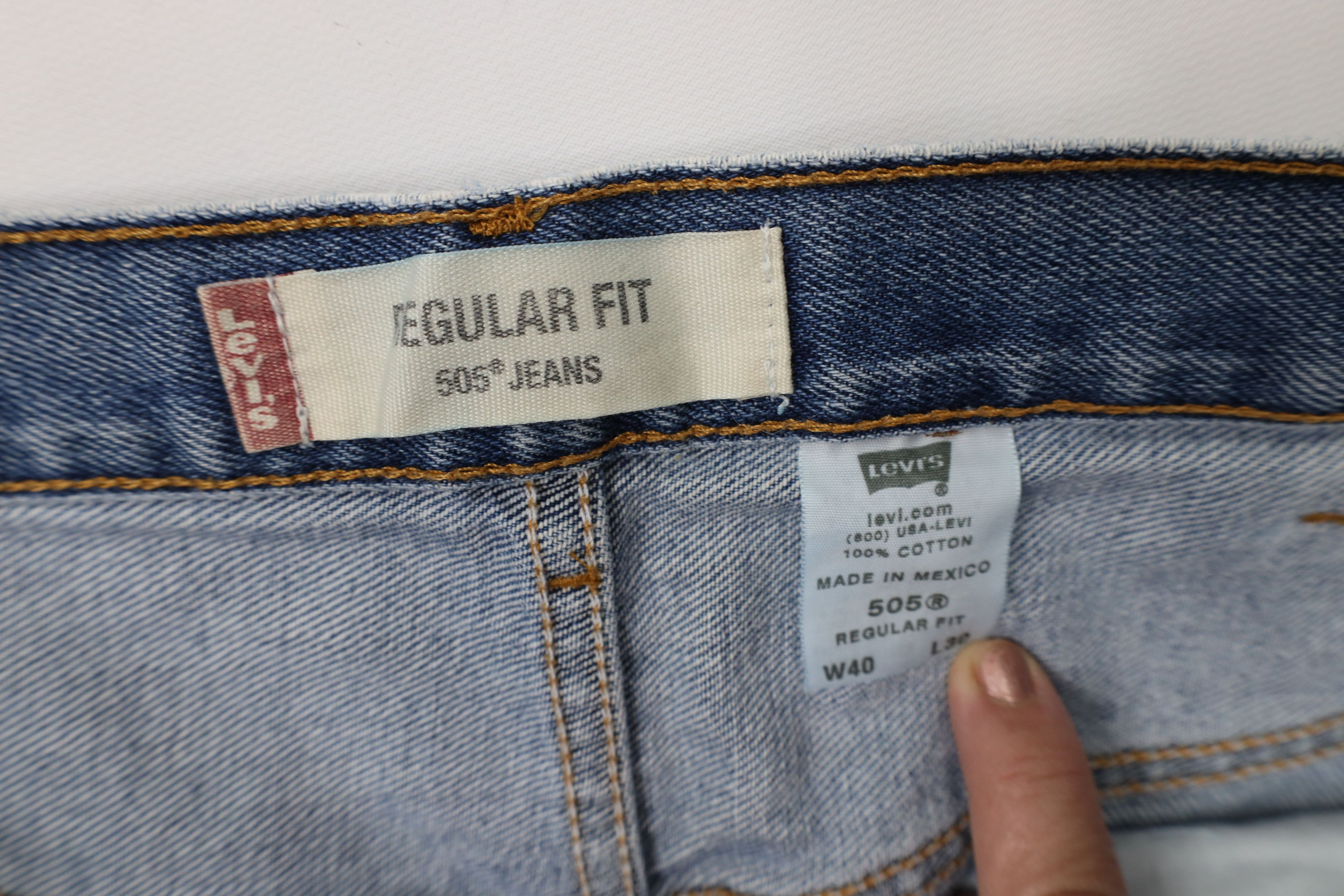 Levi's Vintage Y2K 2004 Levis 505 Regular Straight Leg Jeans Blue Size US 40 / EU 56 - 8 Thumbnail