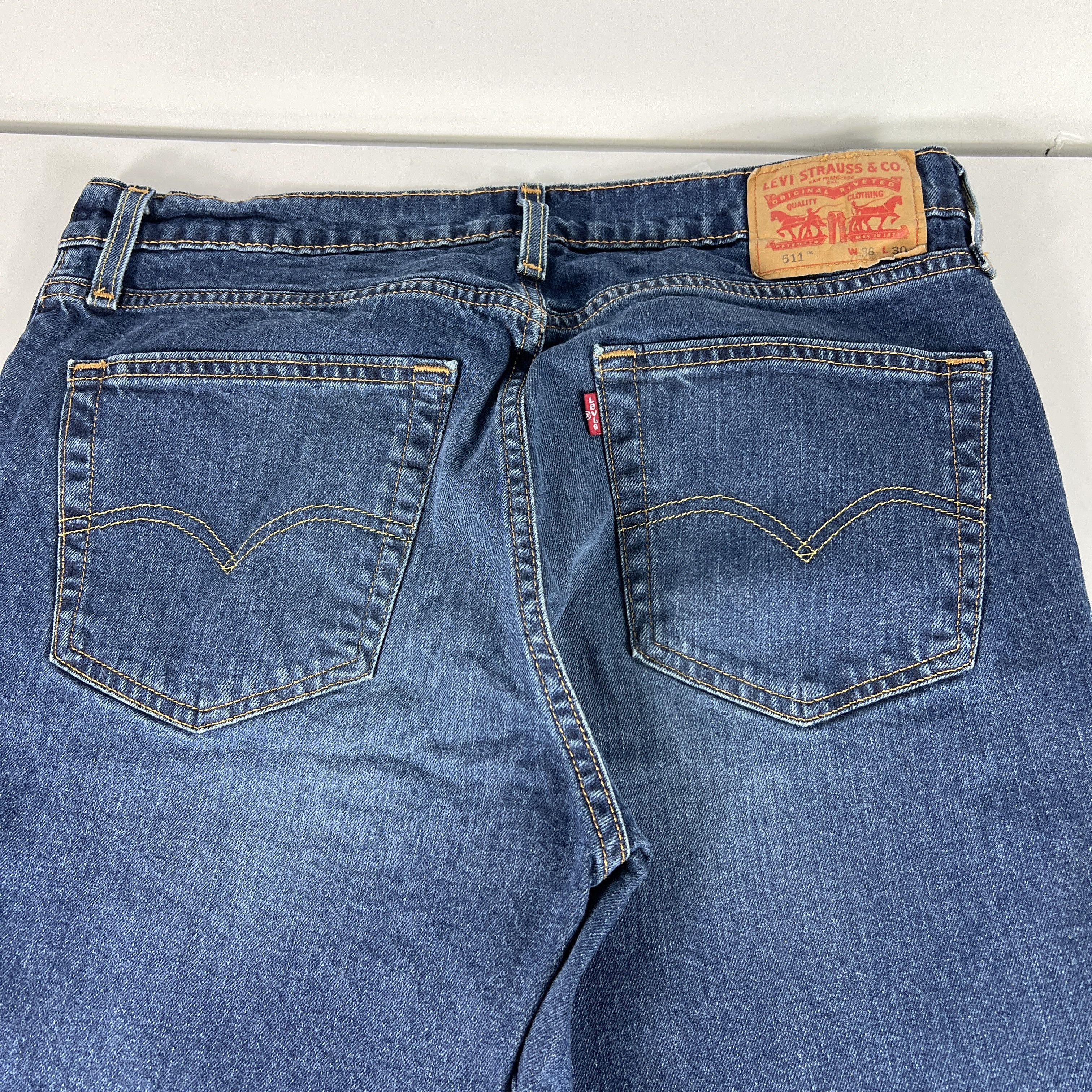 Levi's Levi's Jeans 511 Slim Straight Blue Faded Stretch Denim Size US 36 / EU 52 - 11 Thumbnail