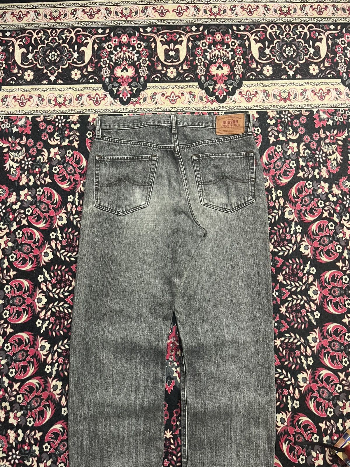 Other ⚡️Distressed⚡️Vintage Bobson Chessking Black Faded Washed Jean Size US 34 / EU 50 - 6 Thumbnail