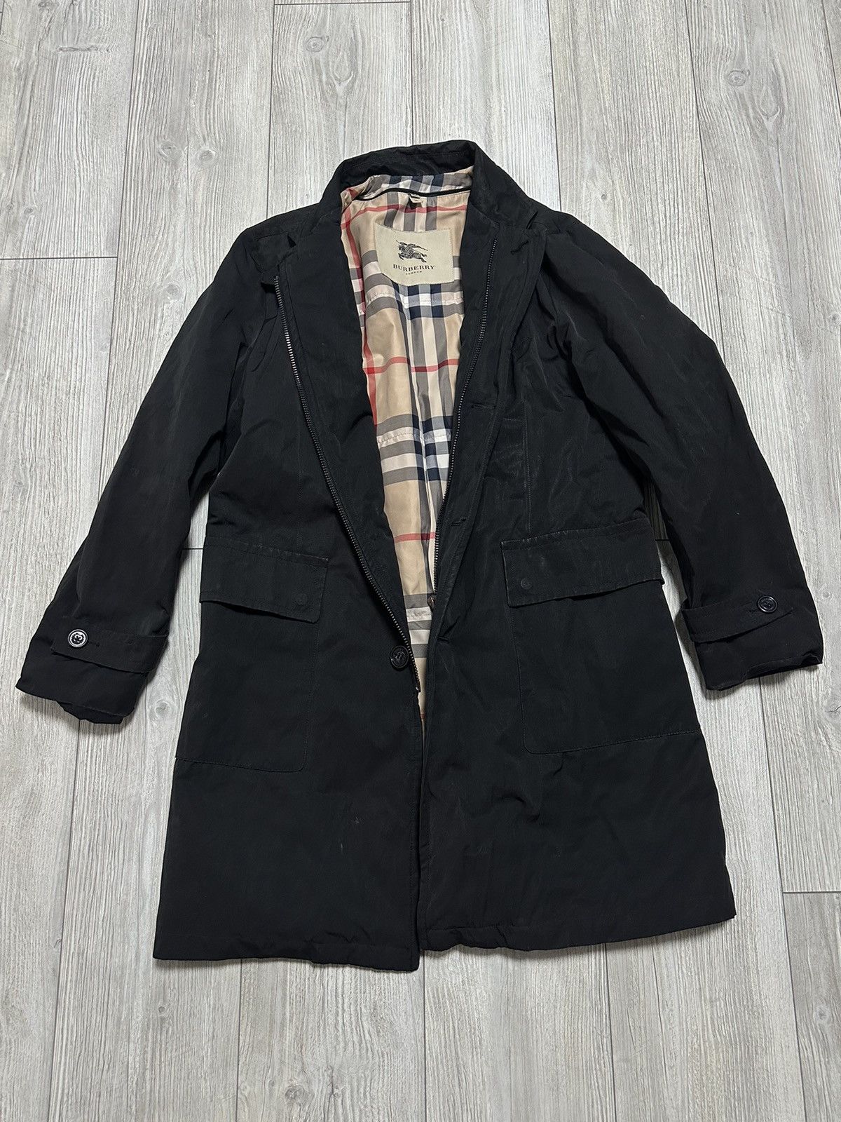 Burberry Burberry Nova Check Monogram Trench Coat Size US M / EU 48-50 / 2 - 1 Thumbnail