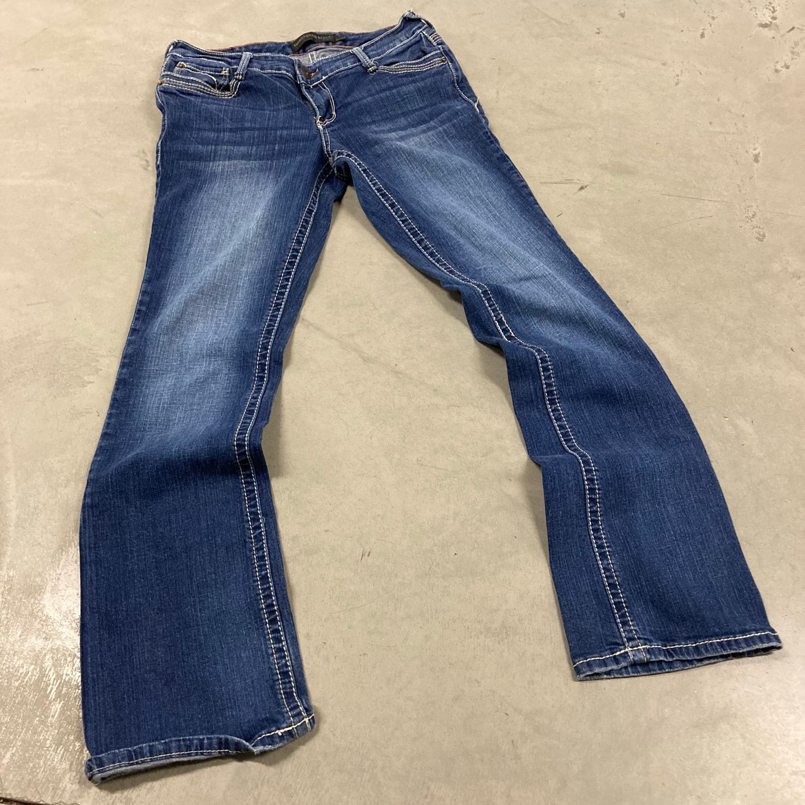 No Faith Studios × Vintage NoFaith Italy Dull Black Boot Cut Jeans
