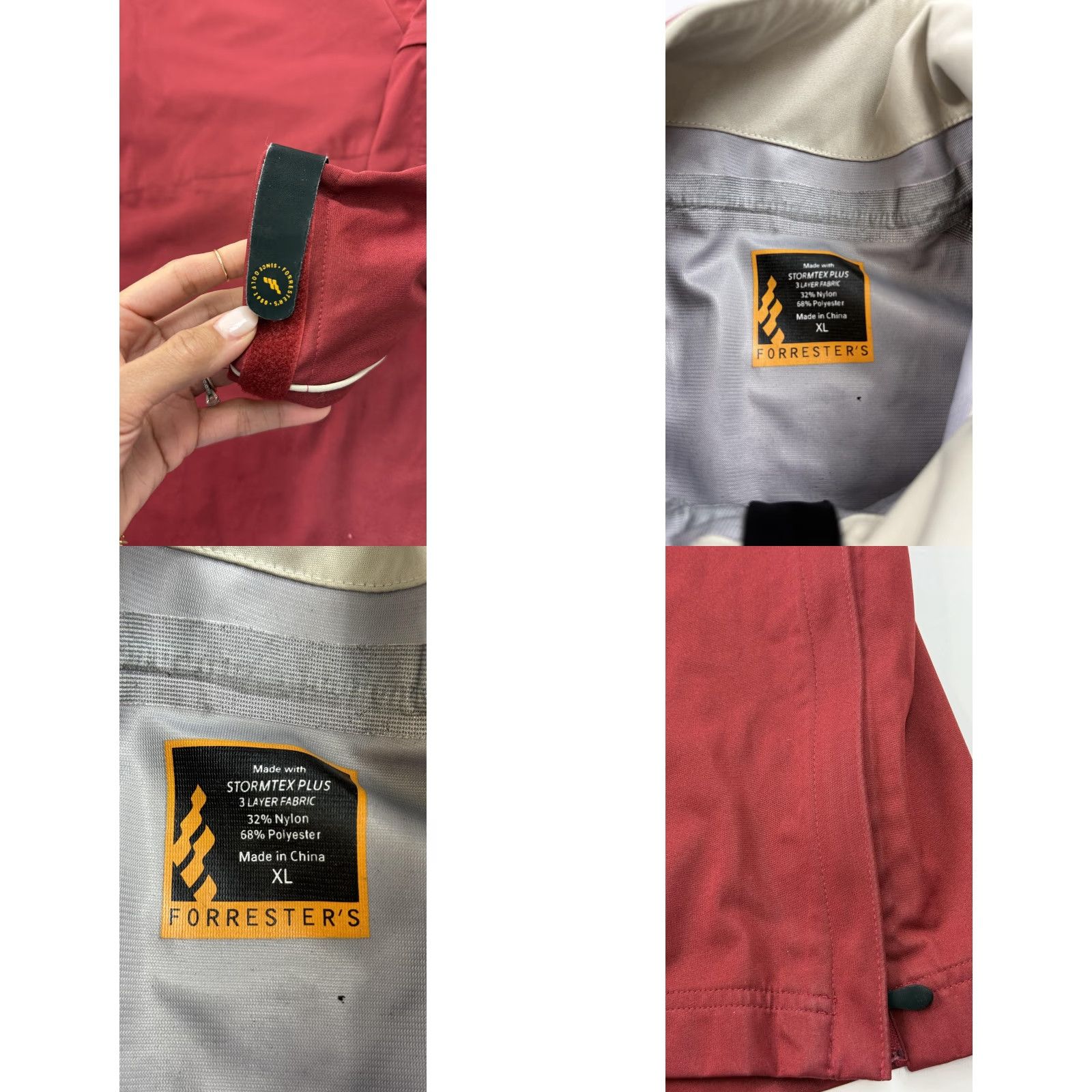 Vintage VINTAGE? No — Forrester's Windbreaker Jacket Mens XL Burgundy 1/4 Zip Stormtex Plus Golf Windbreaker Size US XL / EU 56 / 4 - 8 Thumbnail