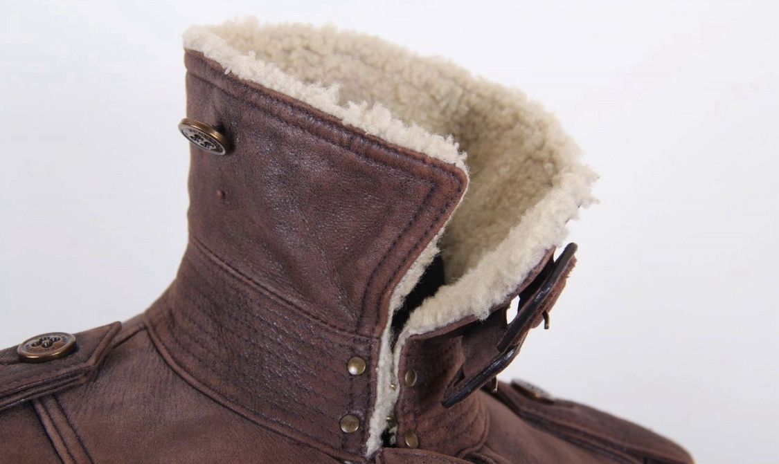 Burberry Prorsum Burberry Prorsum Aviator Shearling Leather Coat Jacket Size XS / US 0-2 / IT 36-38 - 3 Thumbnail