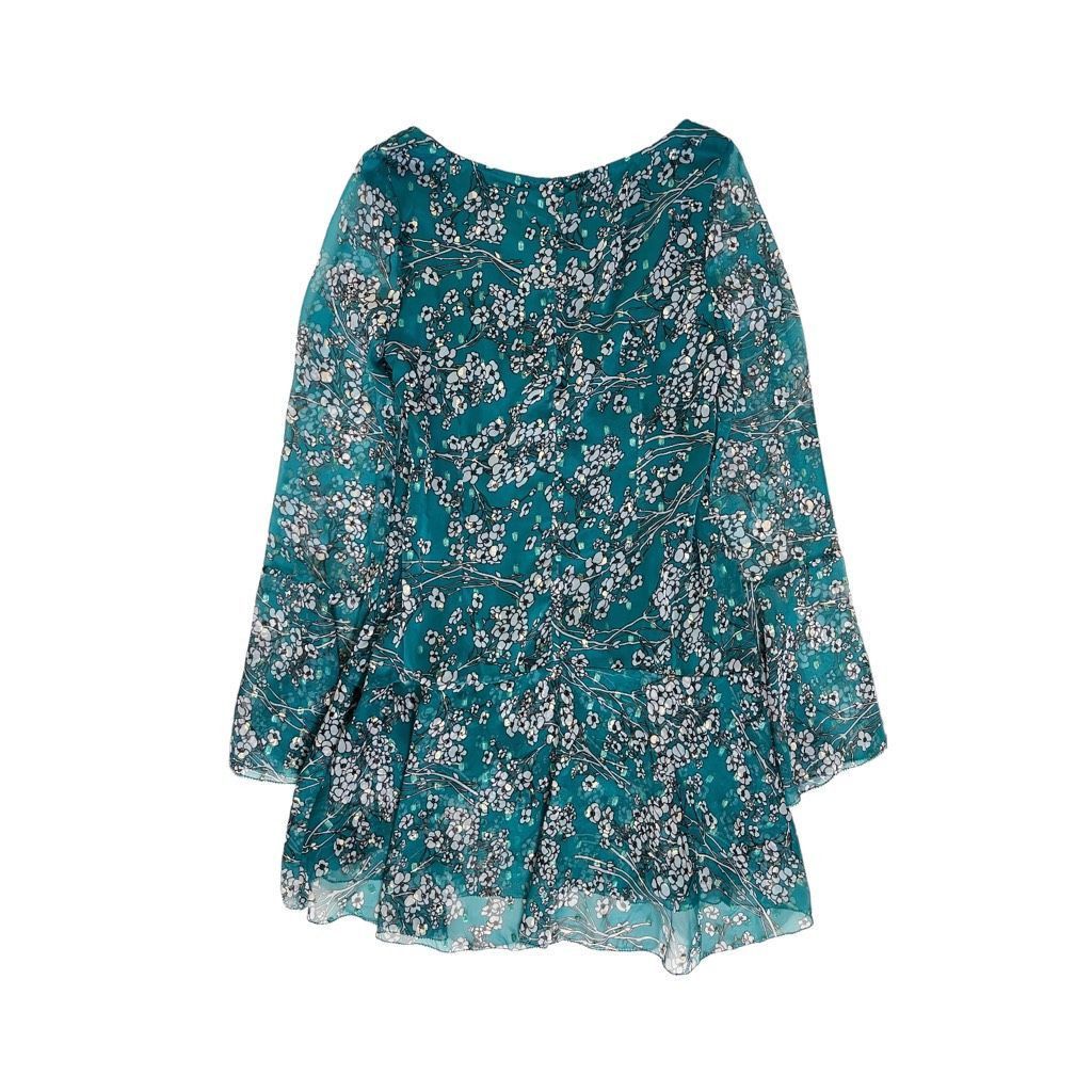 Other House of Harlow 1960 x REVOLVE Vaida Mini Dress in Teal Flor Size XXS / US 00 / IT 34 - 7 Thumbnail