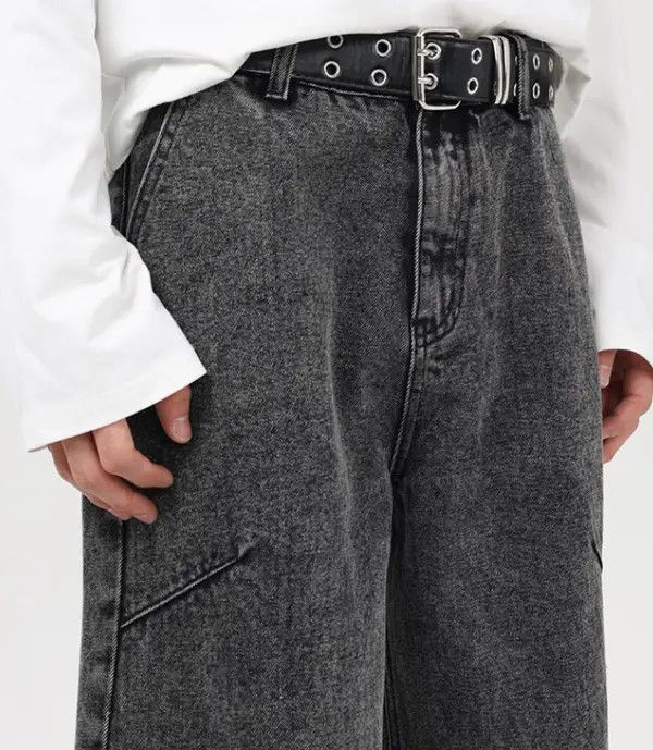 Japanese Brand Norika x Sara American retro straight loose cargo jeans Size US 32 / EU 48 - 4 Thumbnail