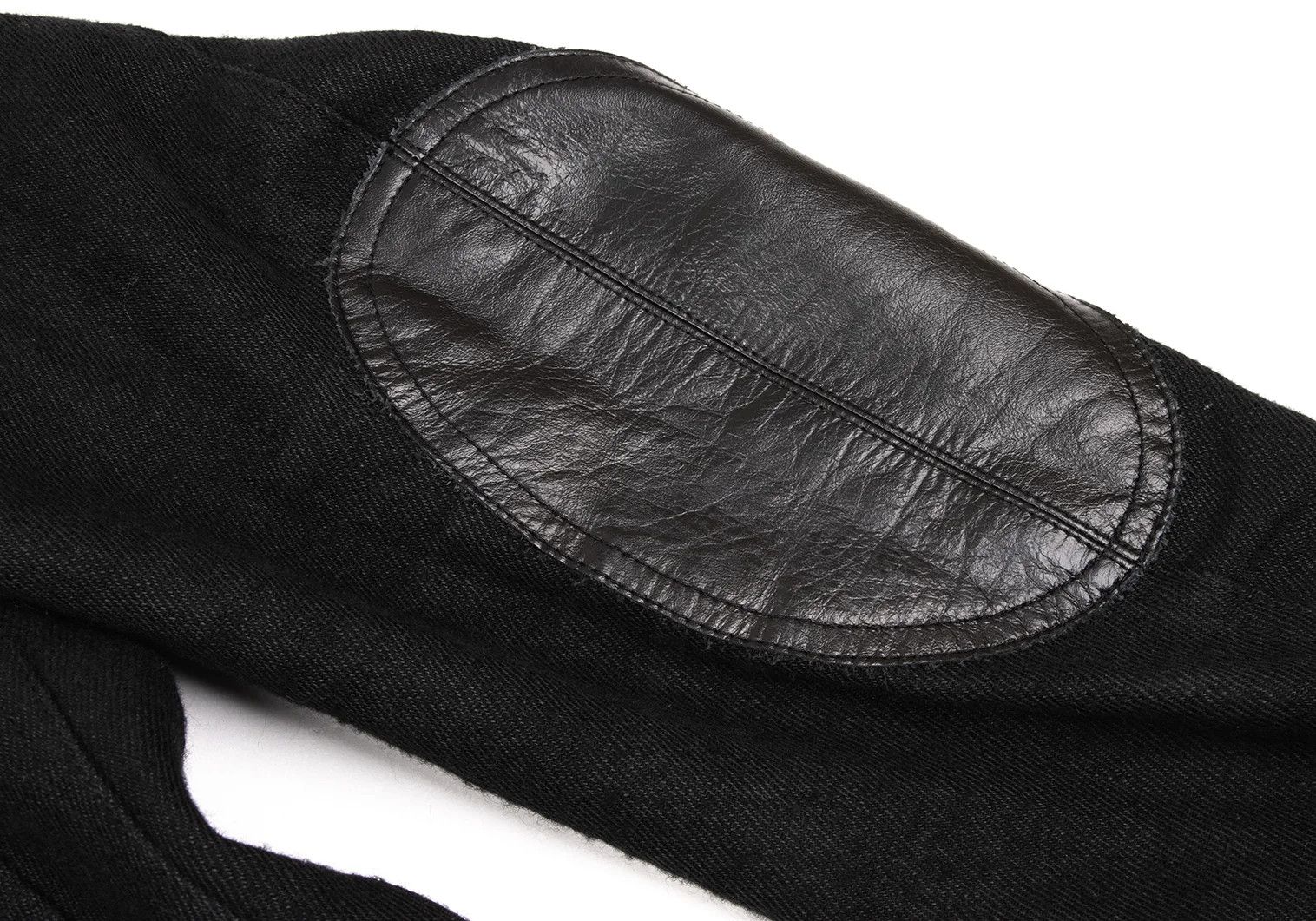 Junya Watanabe Wool-Linen Chester Coat with Elbow Patches in Black, Size M Size US M / EU 48-50 / 2 - 10 Thumbnail