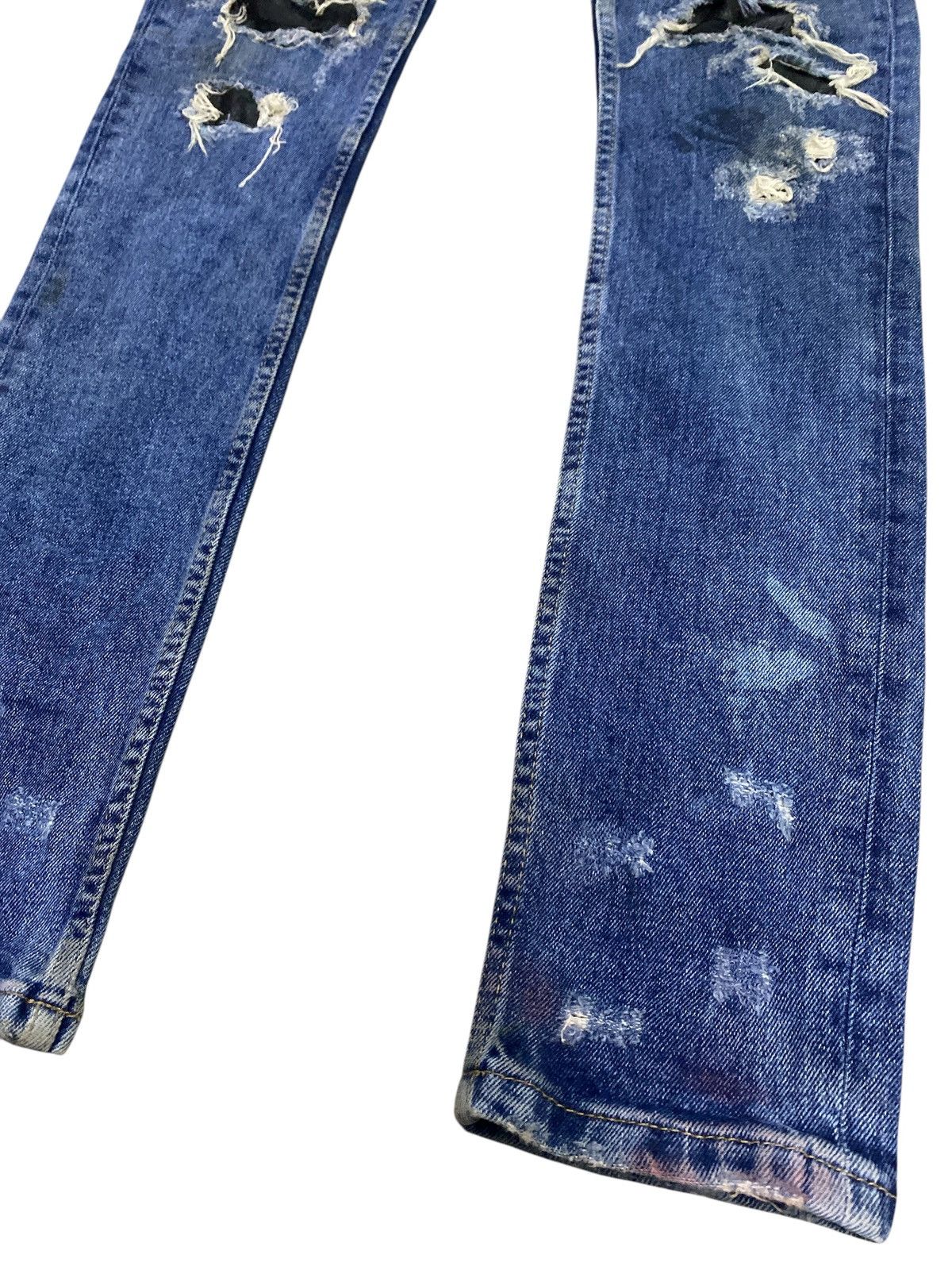 Zara Rare Zara Man Skinny Distressed Denim Size US 30 / EU 46 - 8 Thumbnail