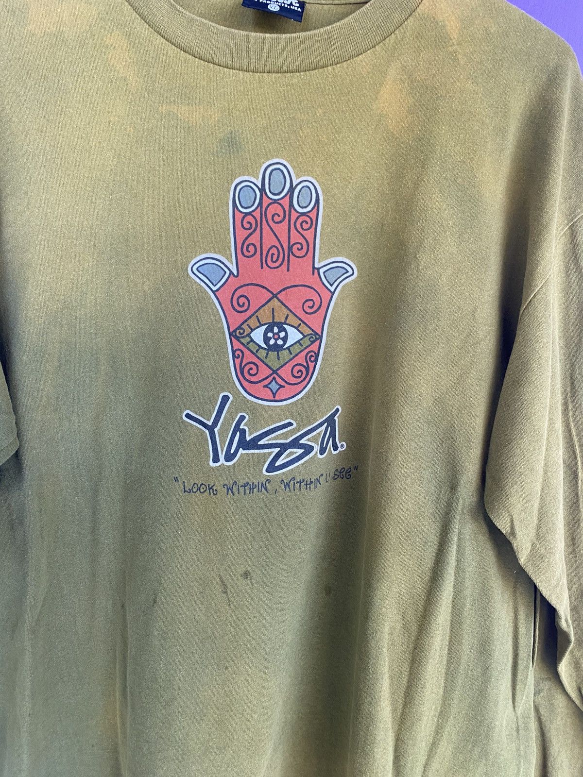 Other Vintage 90s YAGA look within faded long-sleeve Size US XL / EU 56 / 4 - 3 Thumbnail