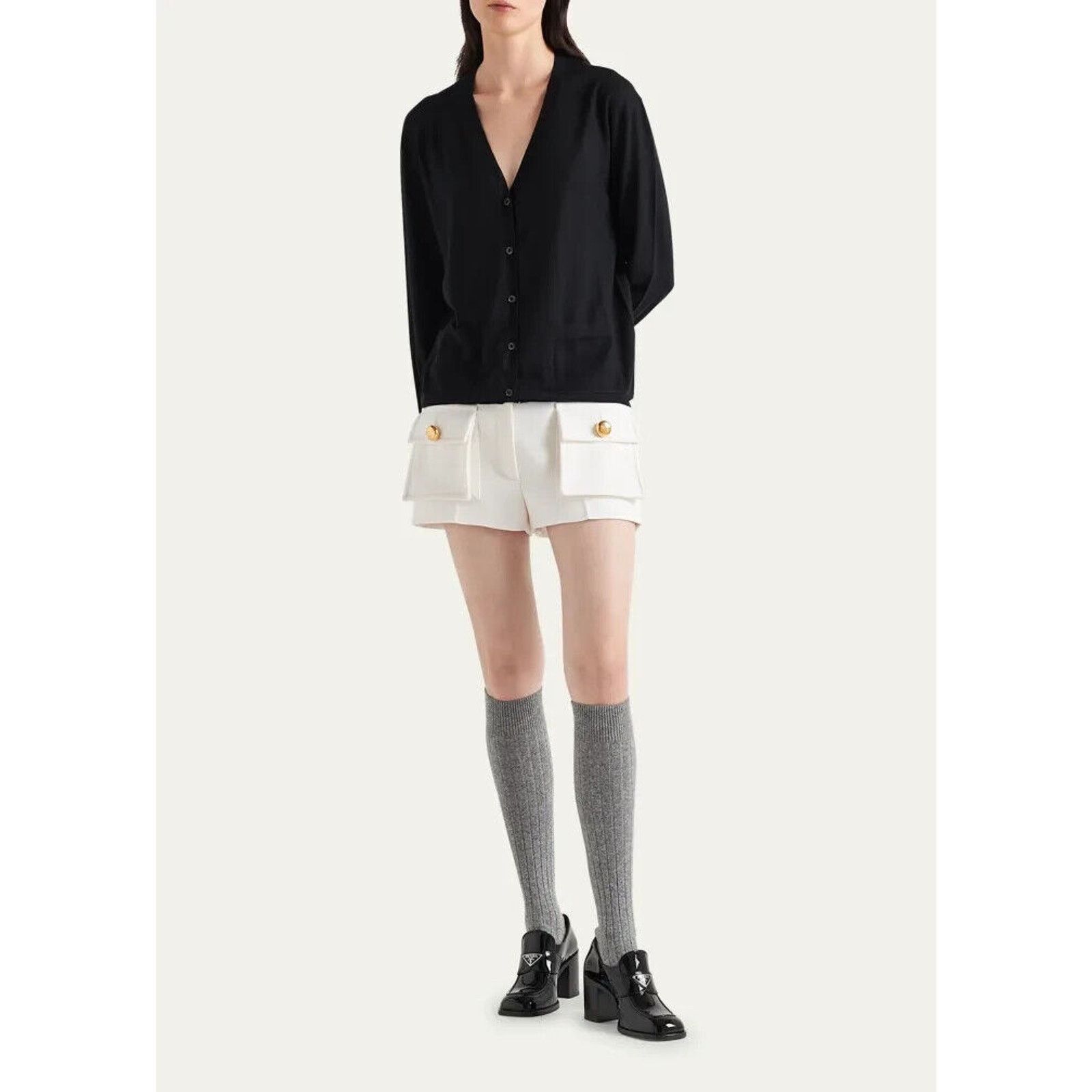 Prada PRADA DNA860 BLUE WOOL BUTTONS LONG SLEEVE CARDIGAN 36 4 $1K Size XS / US 0-2 / IT 36-38 - 1 Thumbnail