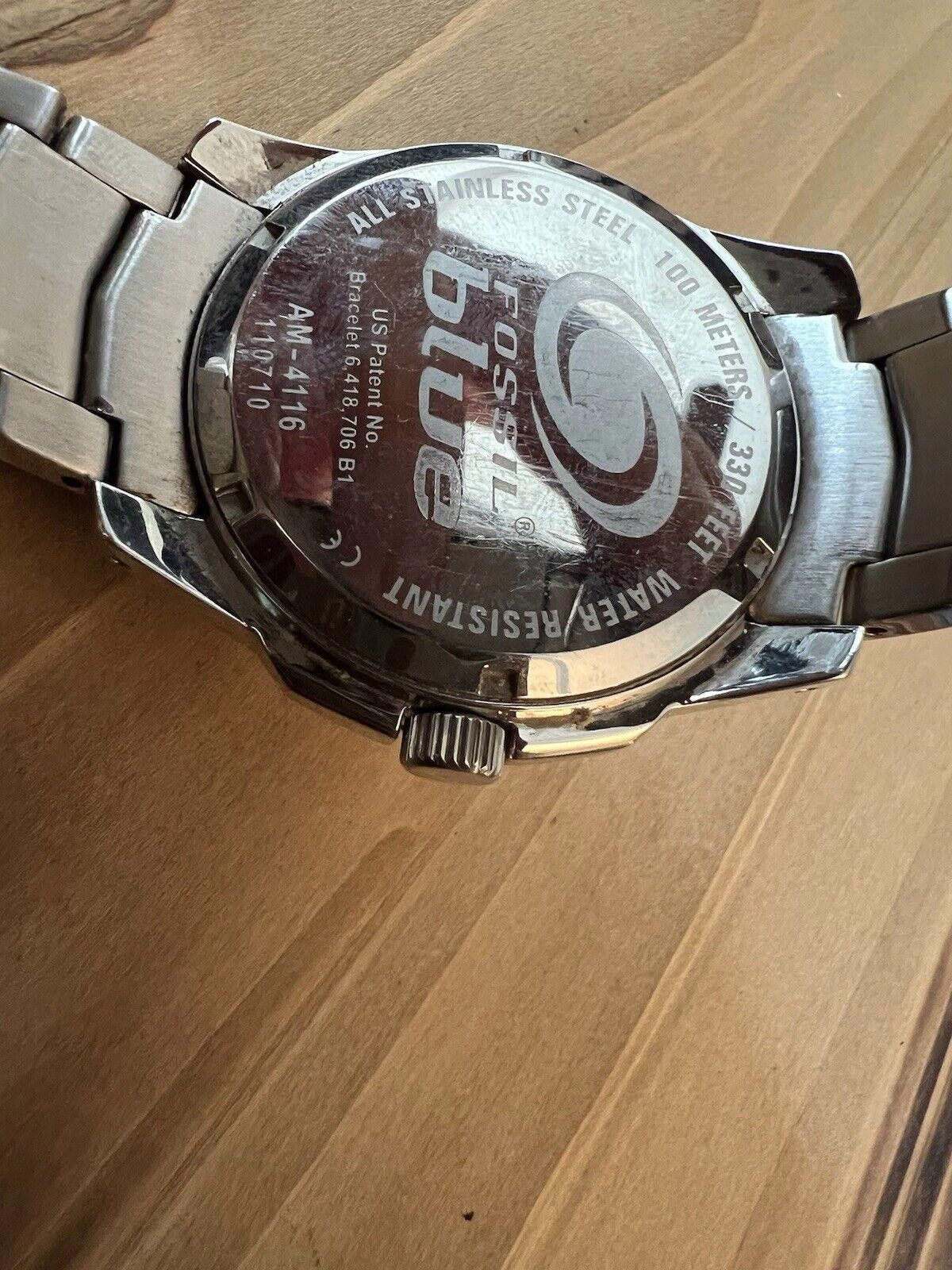 Fossil Fossil Blue Am-4116 New Battery Size ONE SIZE - 7 Thumbnail