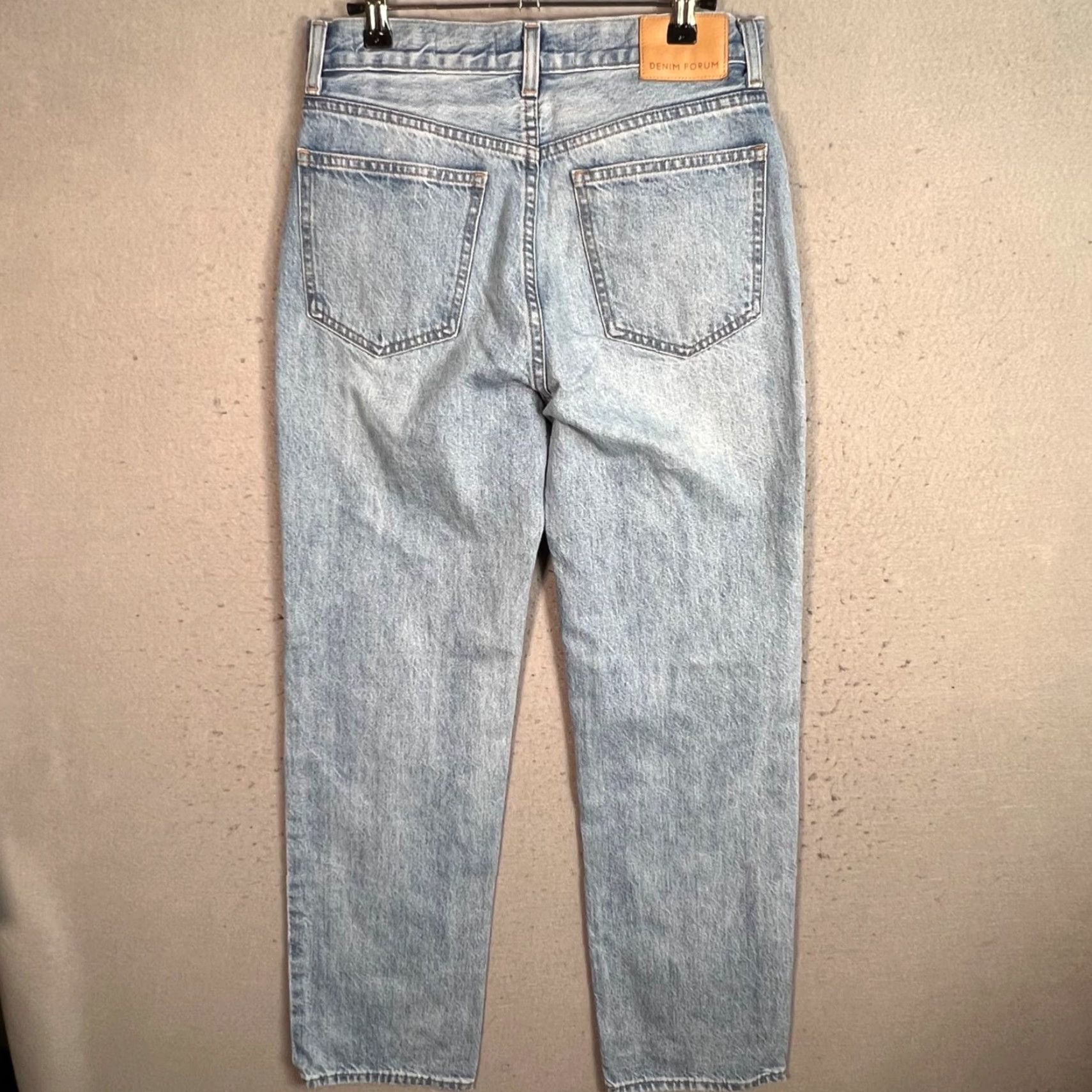 Denime Denim Forum 90s Vintage High Rise Straight Jeans Womens Size 27 Blue Cotton Classic Retro Size 27" / US 4 / IT 40 - 2 Thumbnail