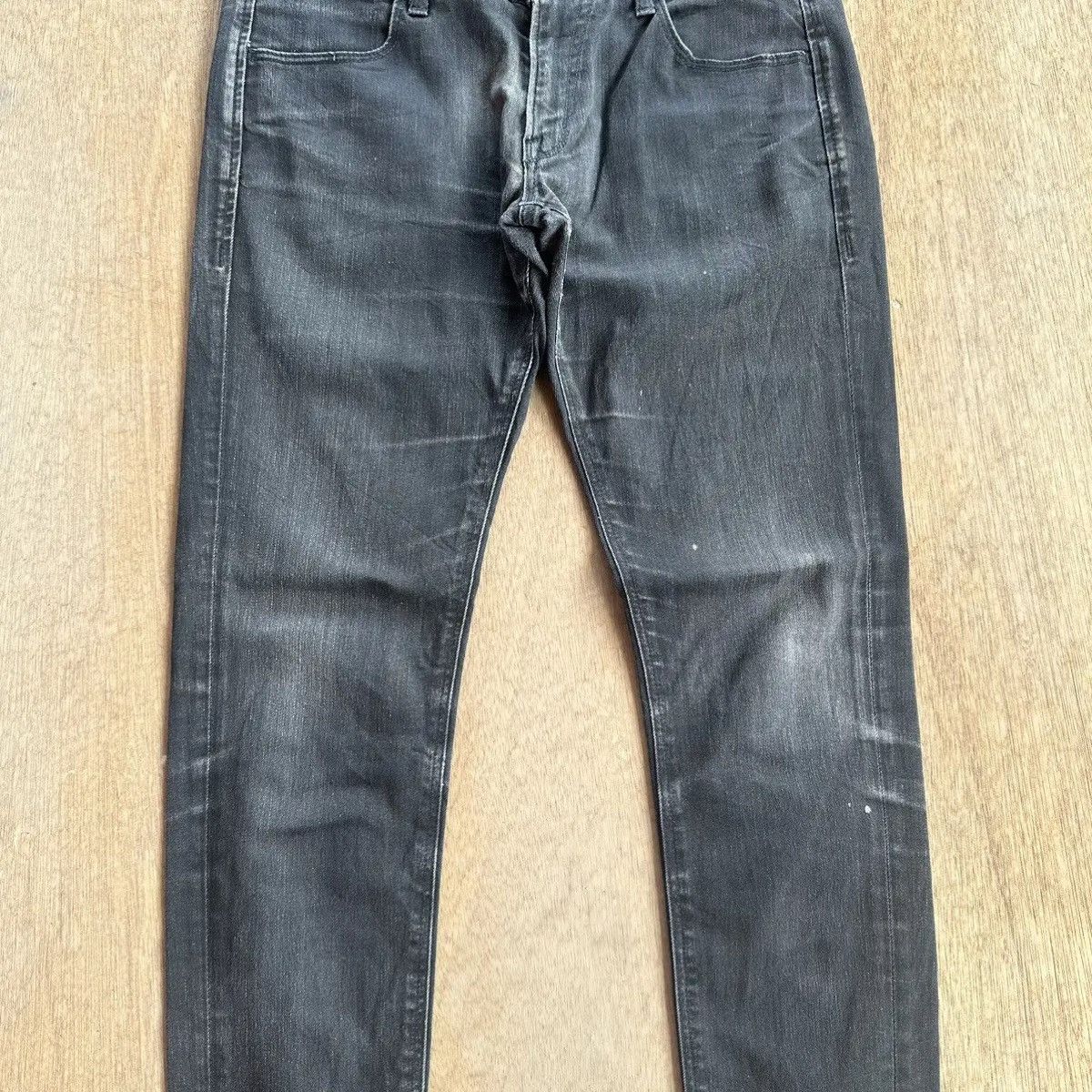 Fragment Design × Vanquish BLACK BY VANQUISH Jeans Blank Stretchable Rugged Pants Size US 31 - 4 Thumbnail