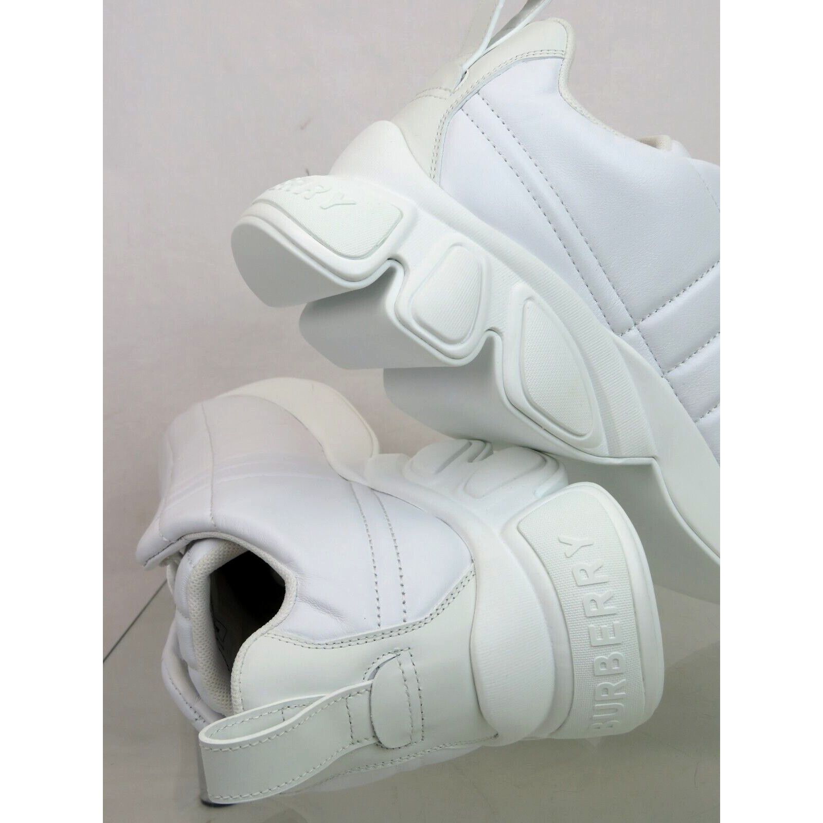 Burberry AXBURTON WHITE CHECK QUILTED LEATHER LOGO SNEAKERS 9 US 42 Size US 9 / EU 42 - 13 Thumbnail