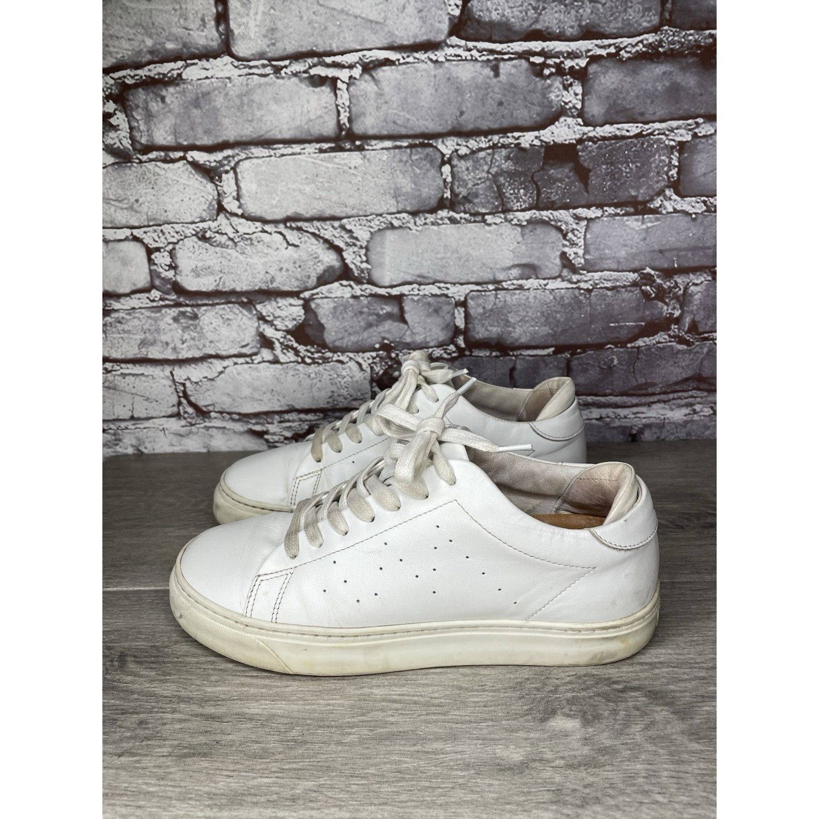 ALBA Alma Mater White Leather Lace Up Casual Sneakers Women’s Sz Size US 6.5 / IT 36.5 - 15 Thumbnail