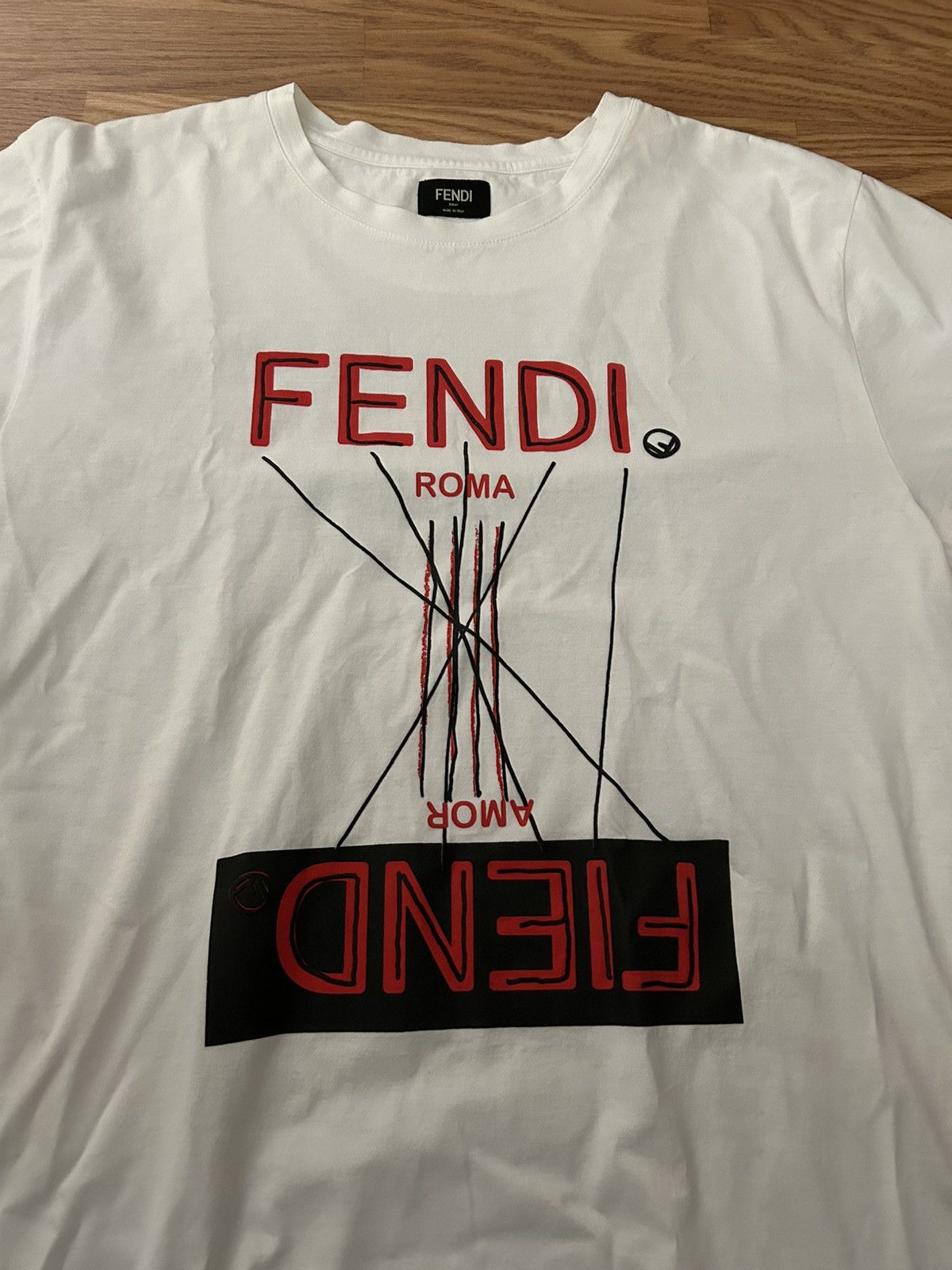 Fendi Fendi tee Size US L / EU 52-54 / 3 - 2 Thumbnail