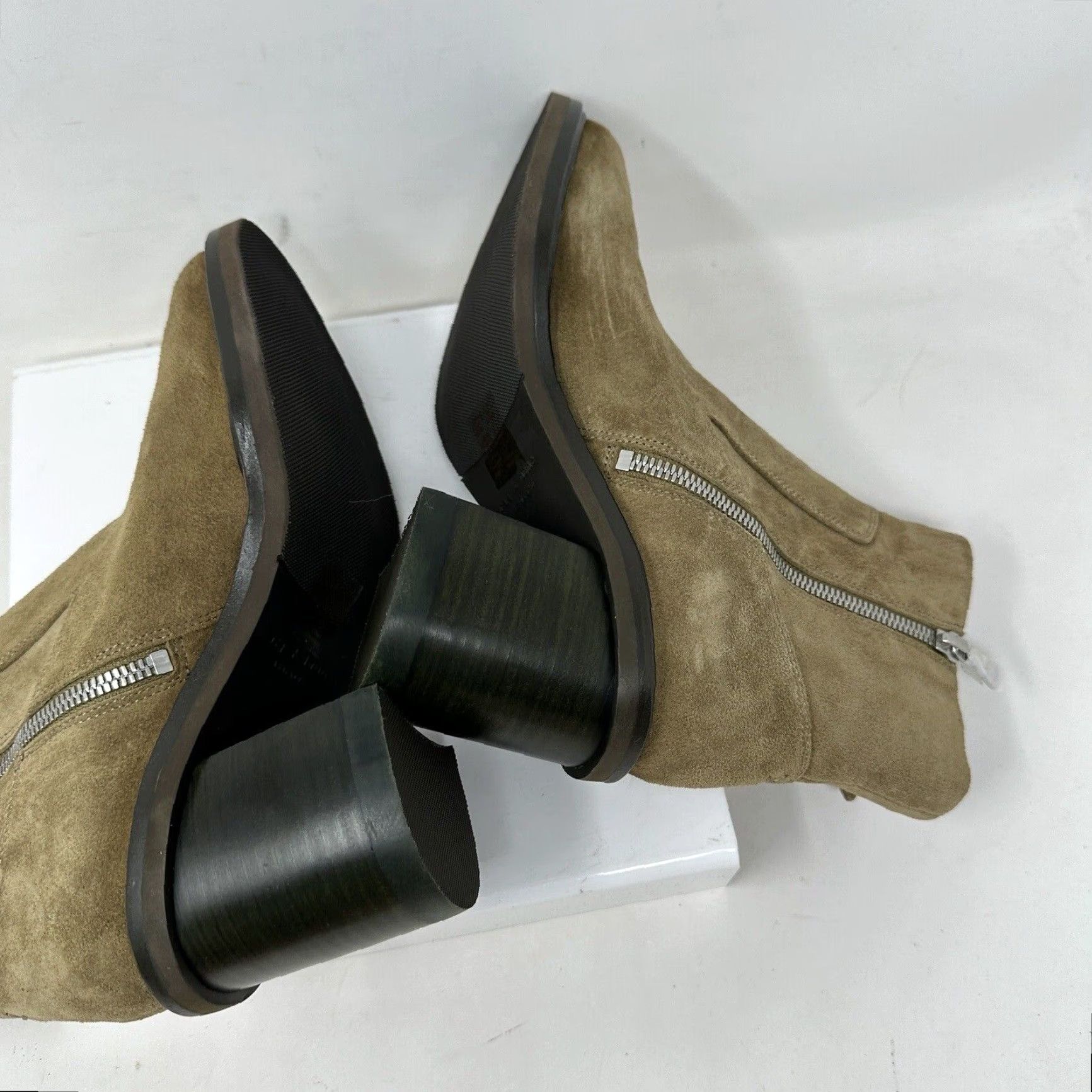 Rag & Bone VINTAGE Rag & Bone Soren Boot Women’s Ankle Bootie High Heel Leather Suede 7 Beige Fall Winter Size US 7 / IT 37 - 6 Thumbnail