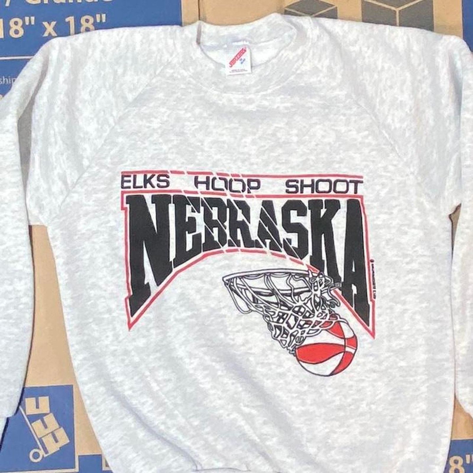 Jerzees 90s grey jerzees nebraska basketball Size US M / EU 48-50 / 2 - 4 Thumbnail