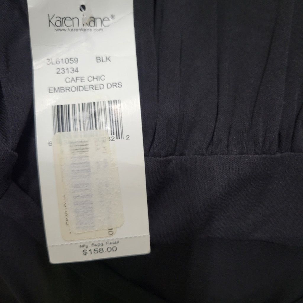 Other Karen Kane Cafe Chic Embroidered Flare 3/4 Sleeves Dress Size L / US 10 / IT 46 - 9 Thumbnail