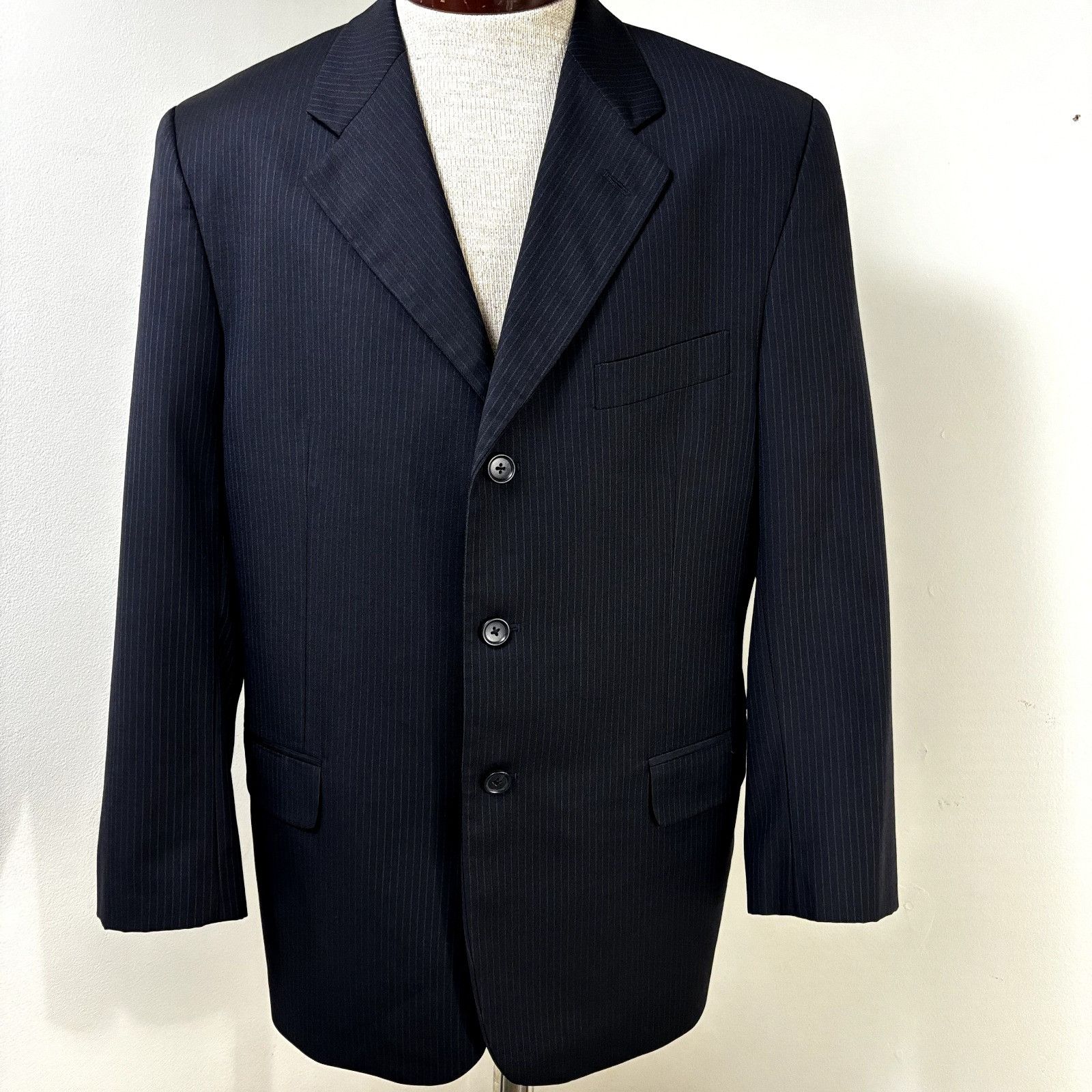 Other Pavone Sport Coat Lessona Superclass 120s Striped Blazer Sz Size 42S - 12 Thumbnail