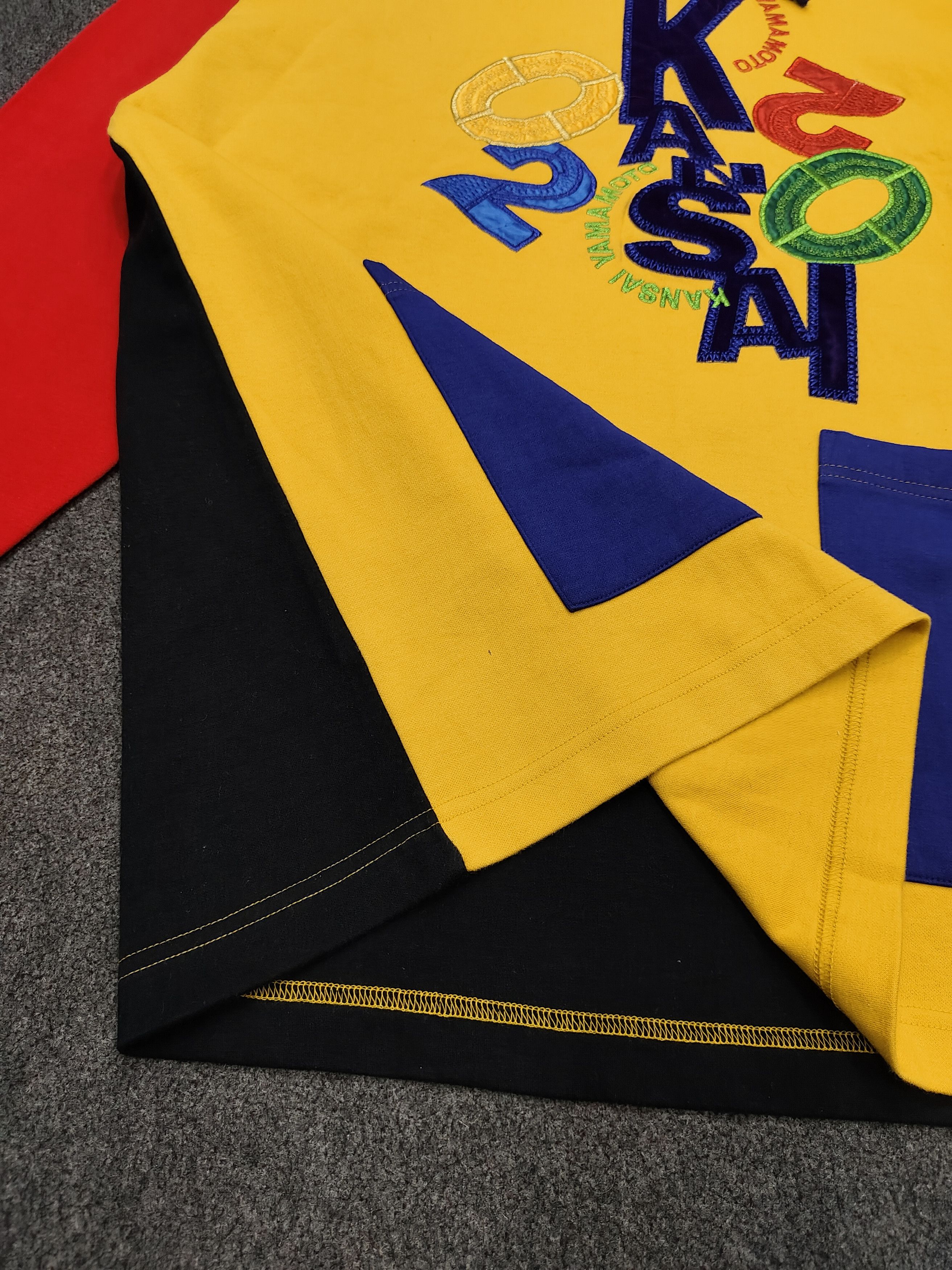 Kansai Yamamoto RARE 🇯🇵 Vtg 80s Kansai O2 Embroidered Spellout Sweatshirt Size US L / EU 52-54 / 3 - 5 Thumbnail