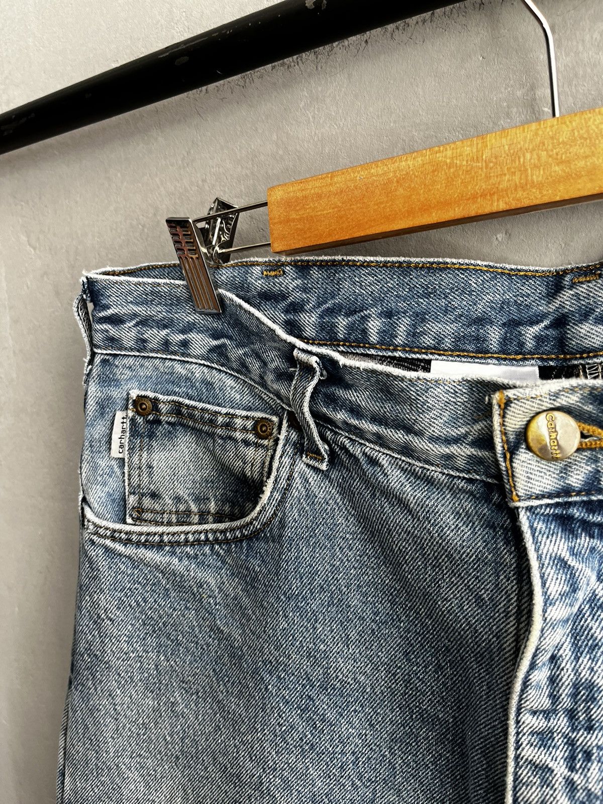 Carhartt × Vintage Carhartt denim vintage 90s Size US 36 / EU 52 - 5 Thumbnail