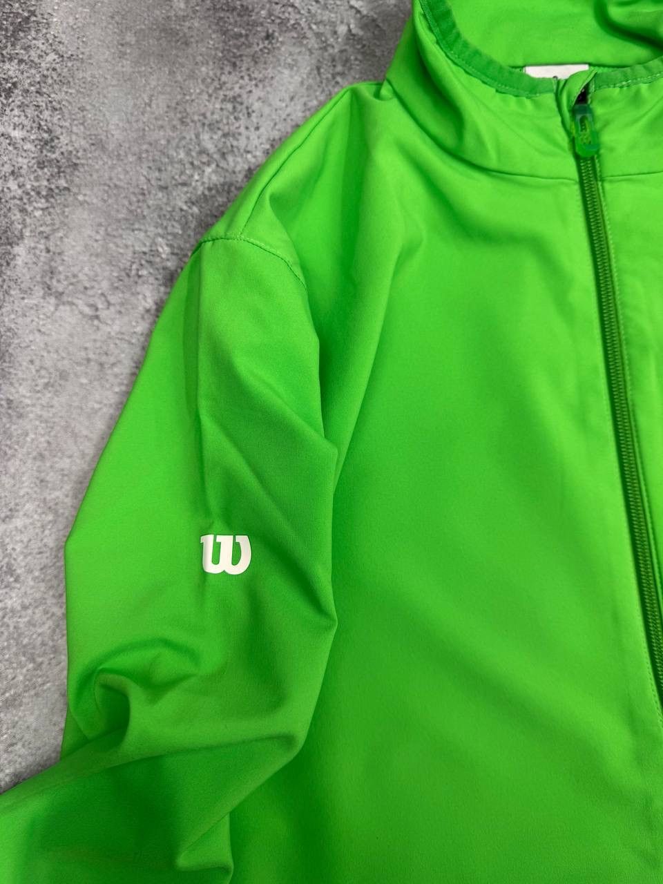 Wilson Wilson Men Lightweight Jacket Full Zip Green Size M Size US M / EU 48-50 / 2 - 3 Thumbnail
