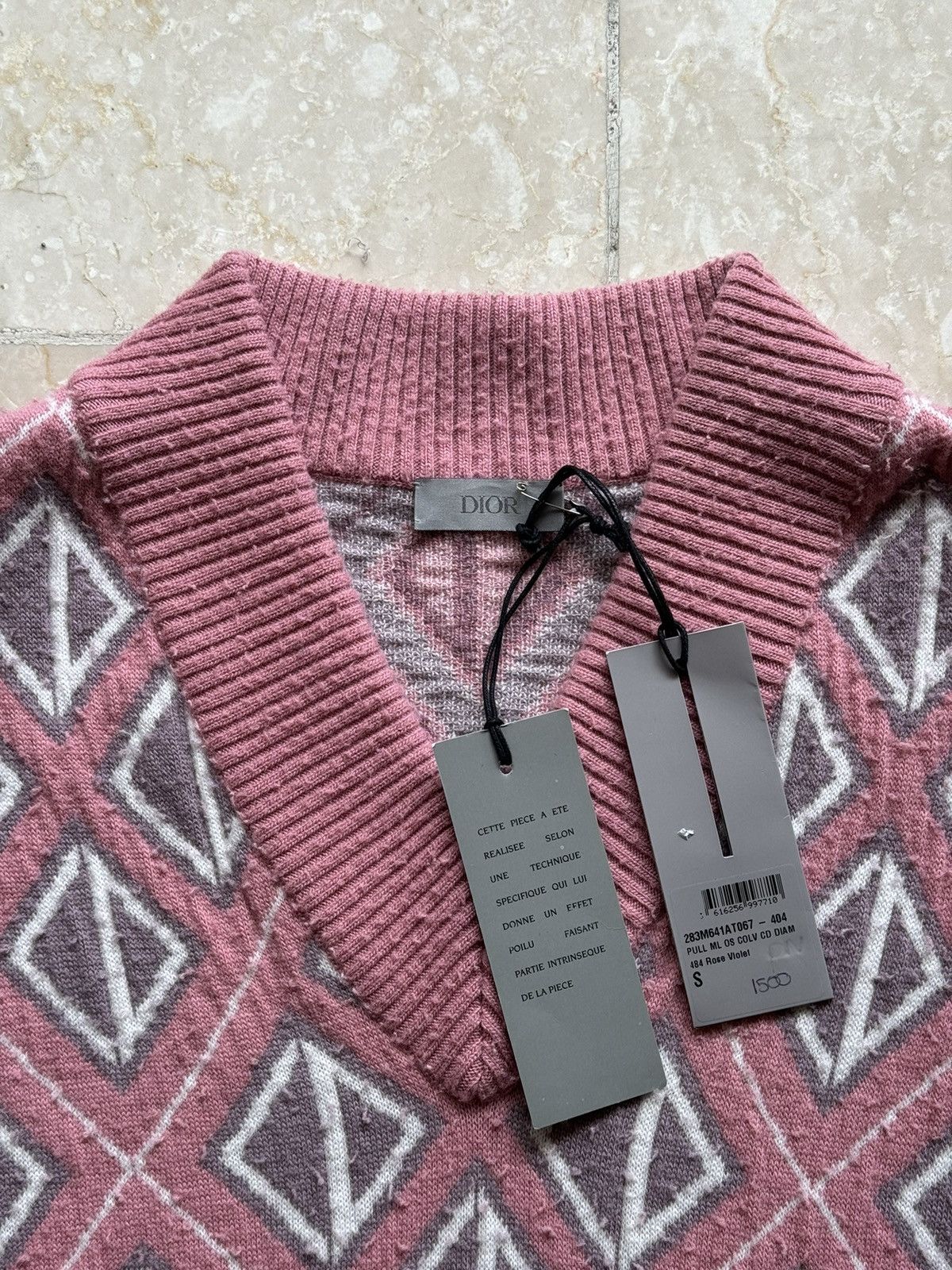Dior × Travis Scott Cactus Jack Dior 2022 CD Diamond Pullover Size US S / EU 44-46 / 1 - 2 Thumbnail